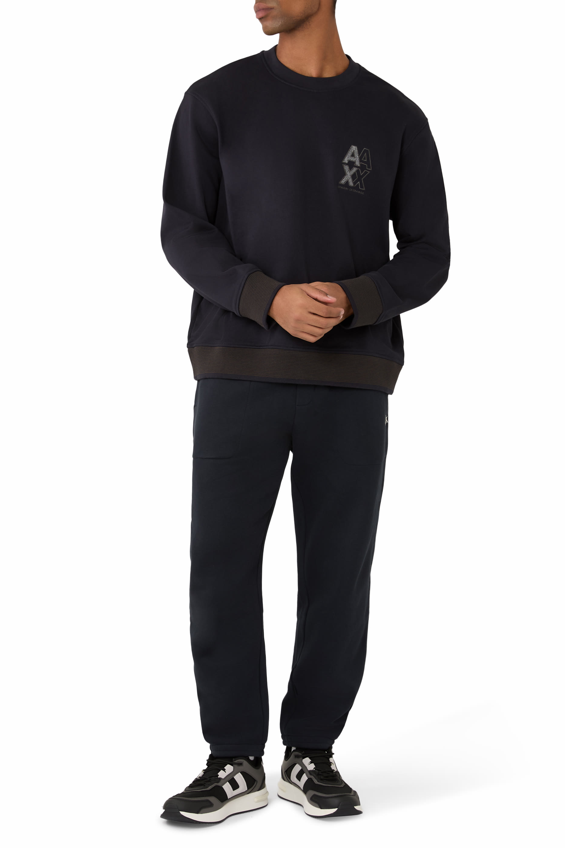 AX Logo Crew Neck Sweatshirt