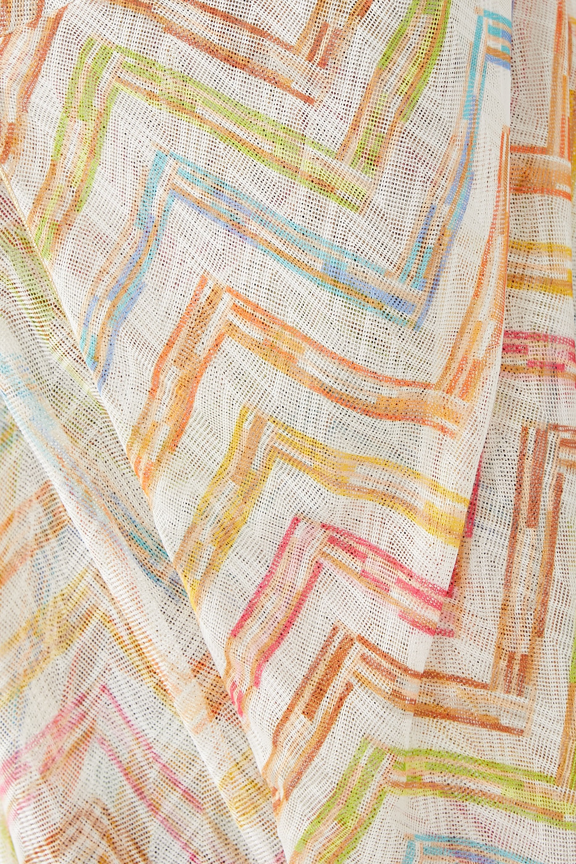 Mare Chevron Raschel Maxi Kaftan