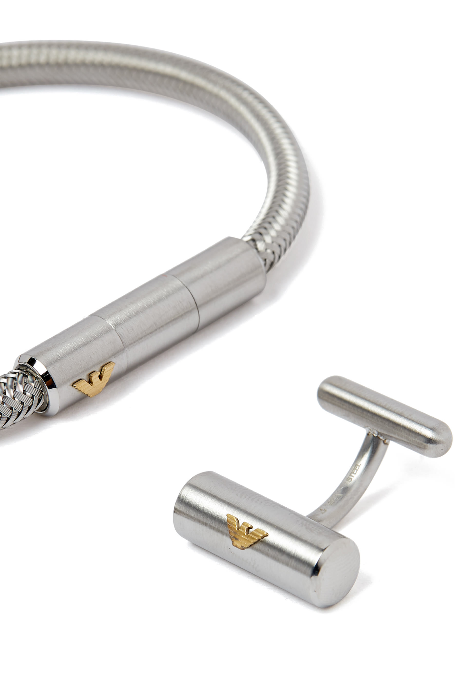 Stainless Steel Bracelet & Cufflinks Set