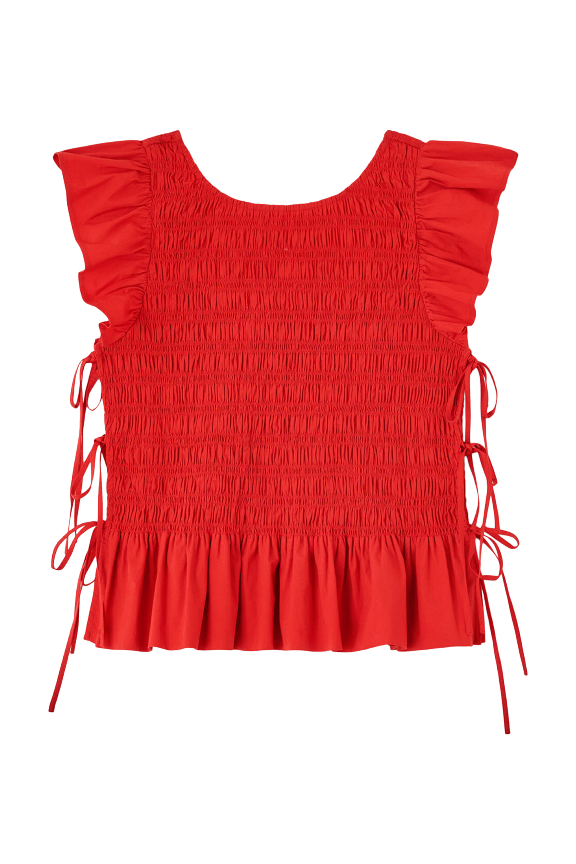 Angel Sleeves Smocked Top