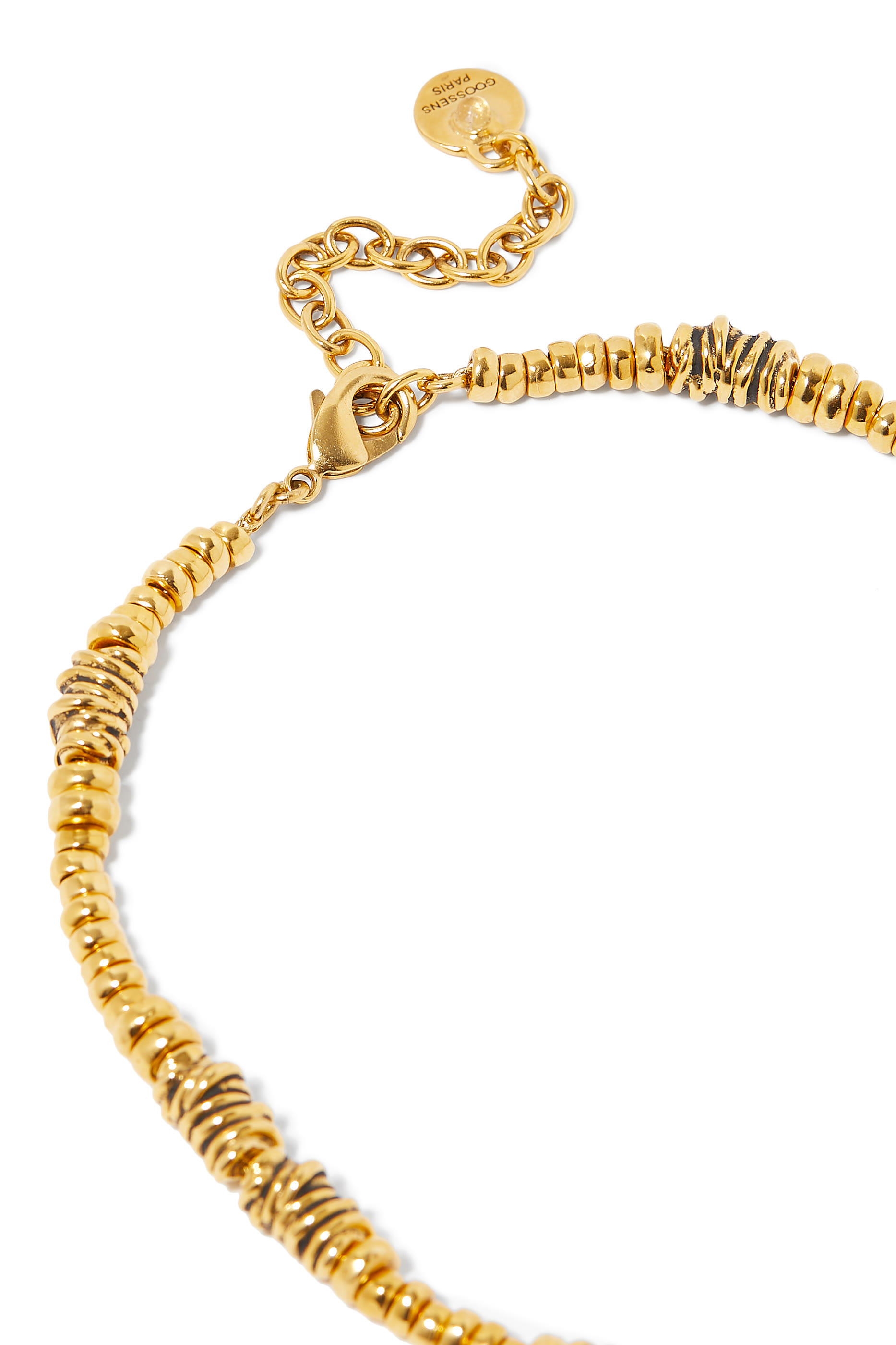 Sun & Moon Astro Necklace, 24k Gold-Plated Brass & Carnelian