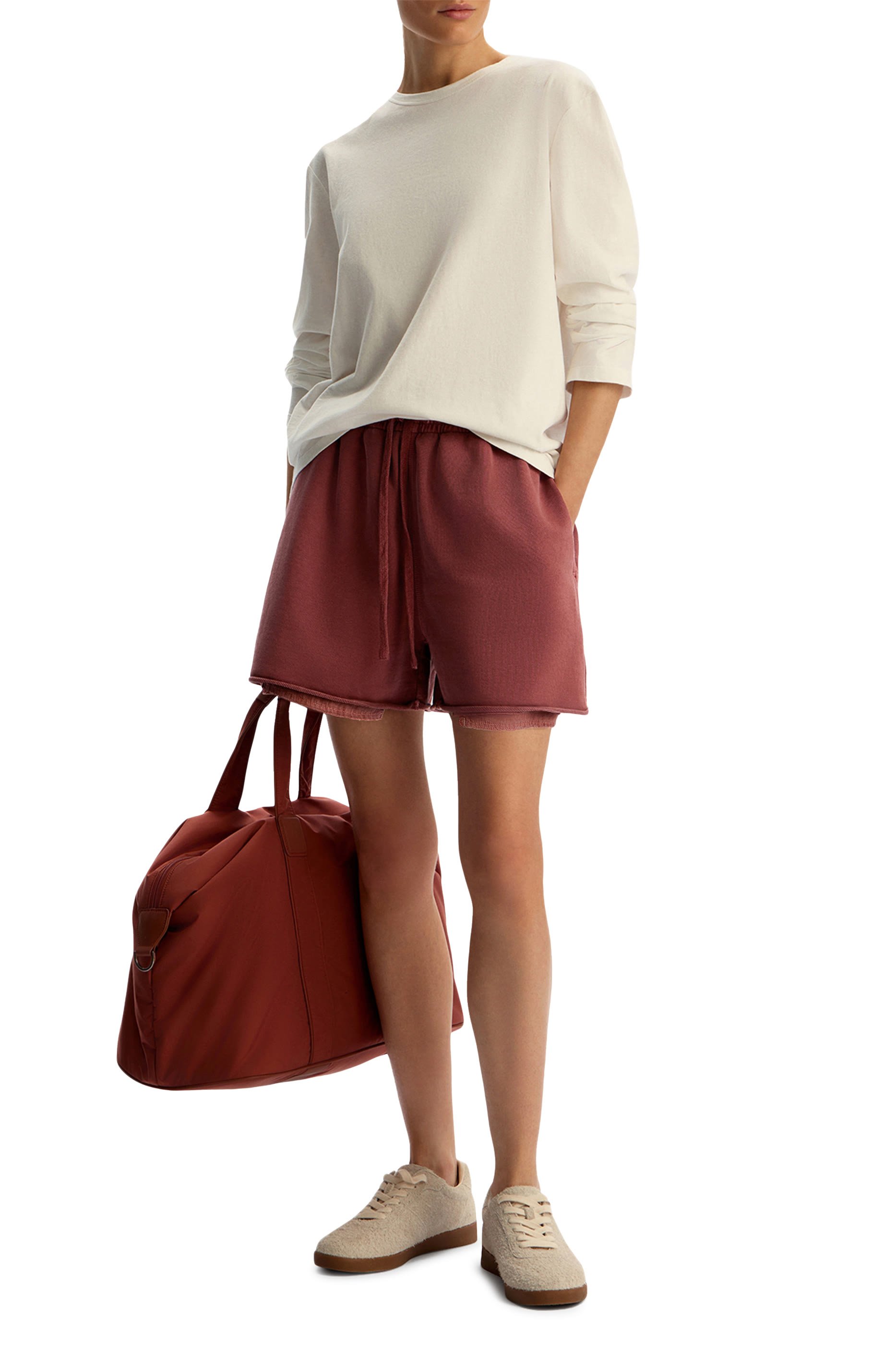 Garment-Dyed Terry Shorts 