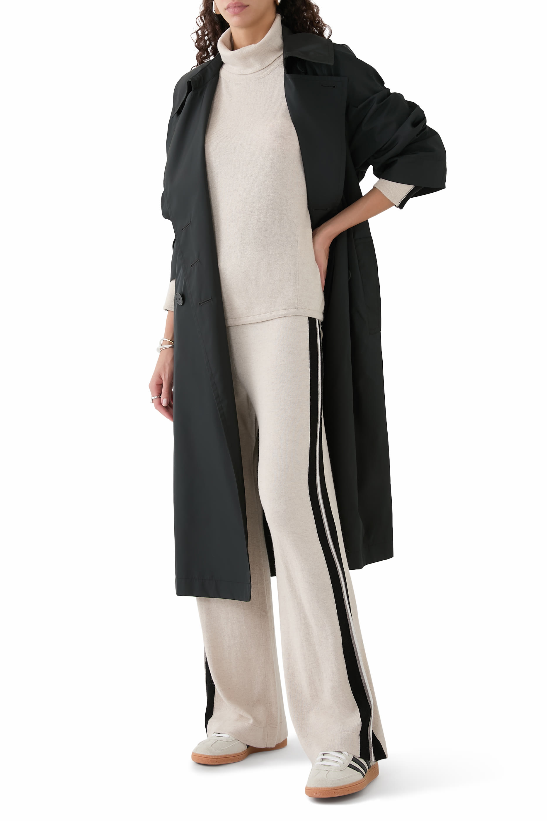 Side Stripe Wide Leg Joggers