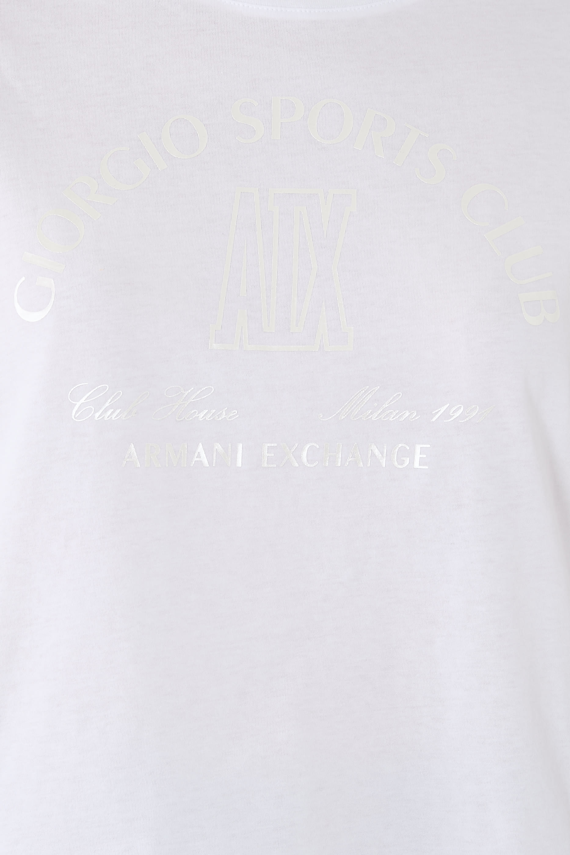Clubhouse AX Logo Cropped T-Shirt