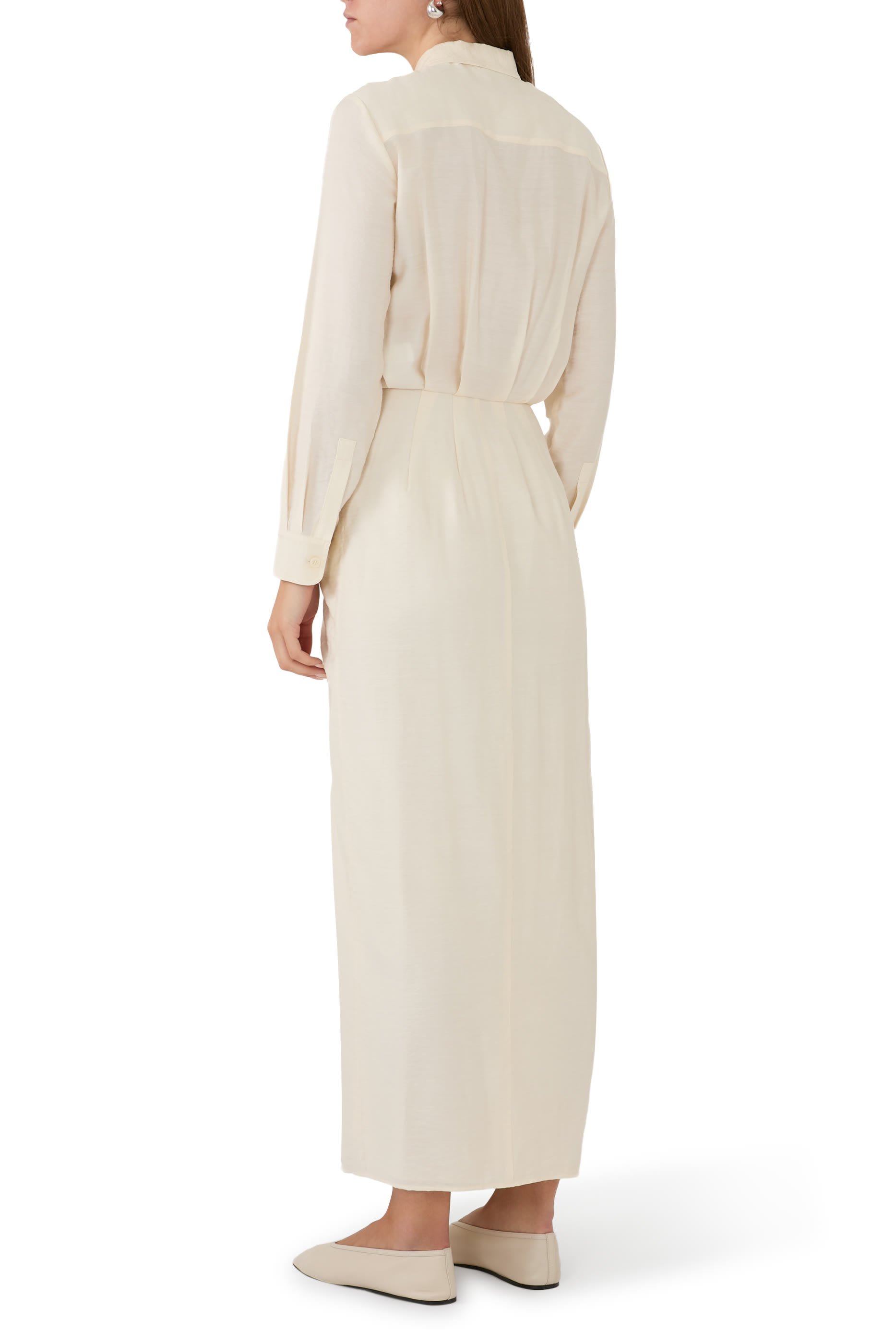 Tie-Up Waist Maxi Dress