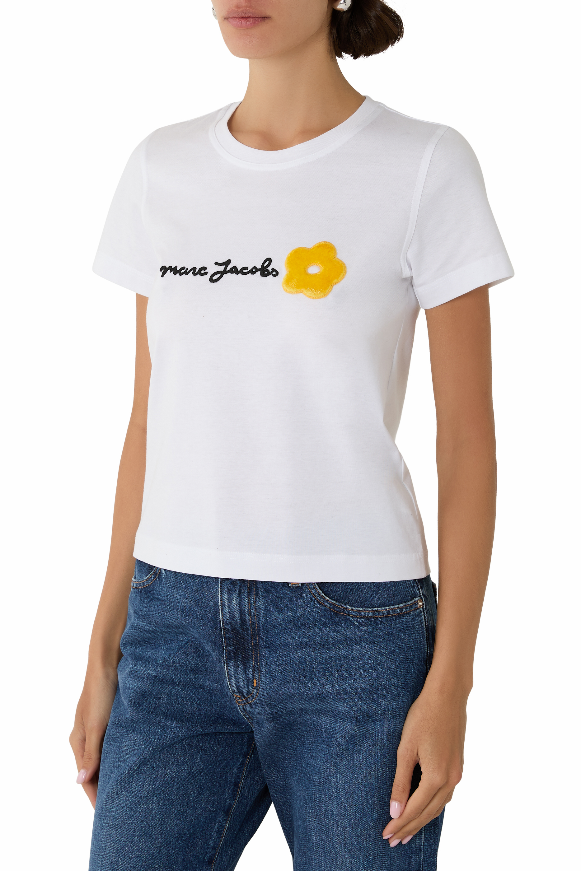 Daisy Logo Cotton T-Shirt