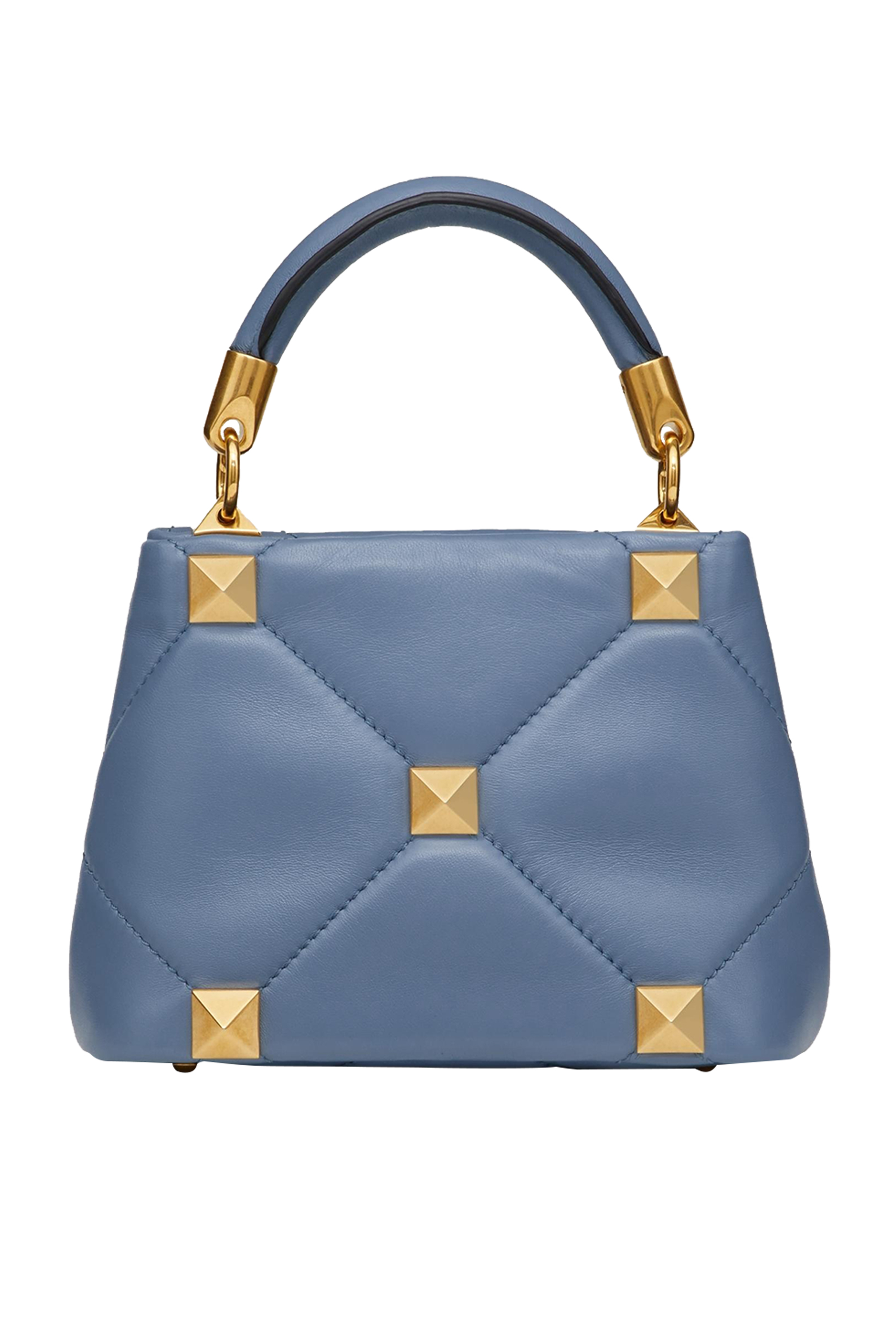  Roman Stud Small Top-Handle Bag