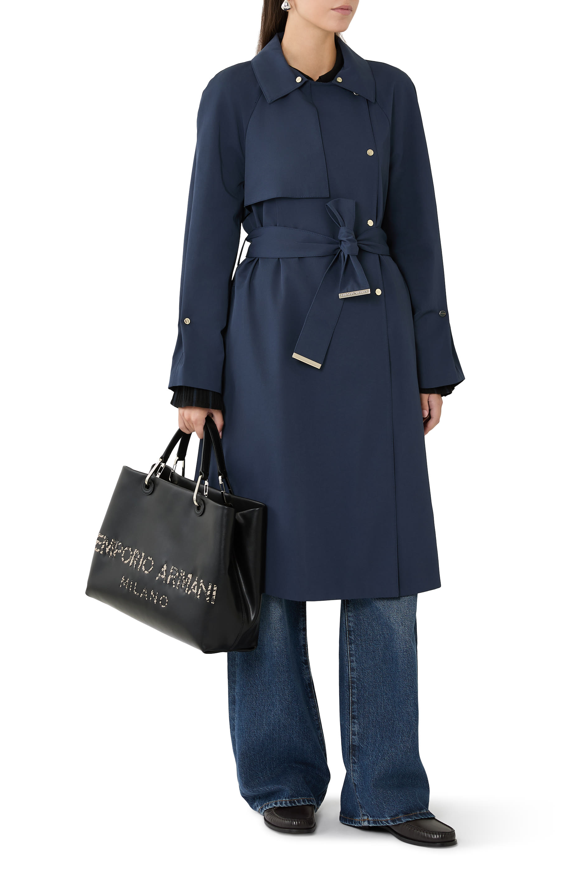 Logo Leather Tote Bag