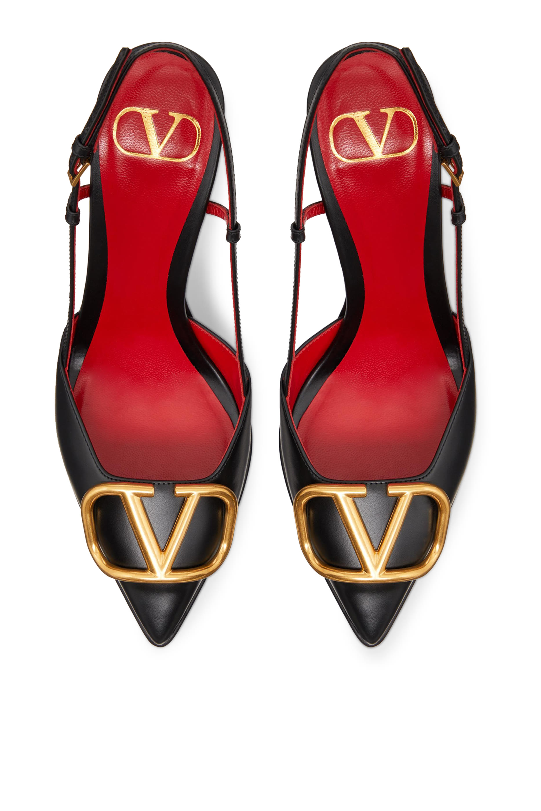 Valentino Garavani VLogo Signature 120 Leather Slingback Pumps