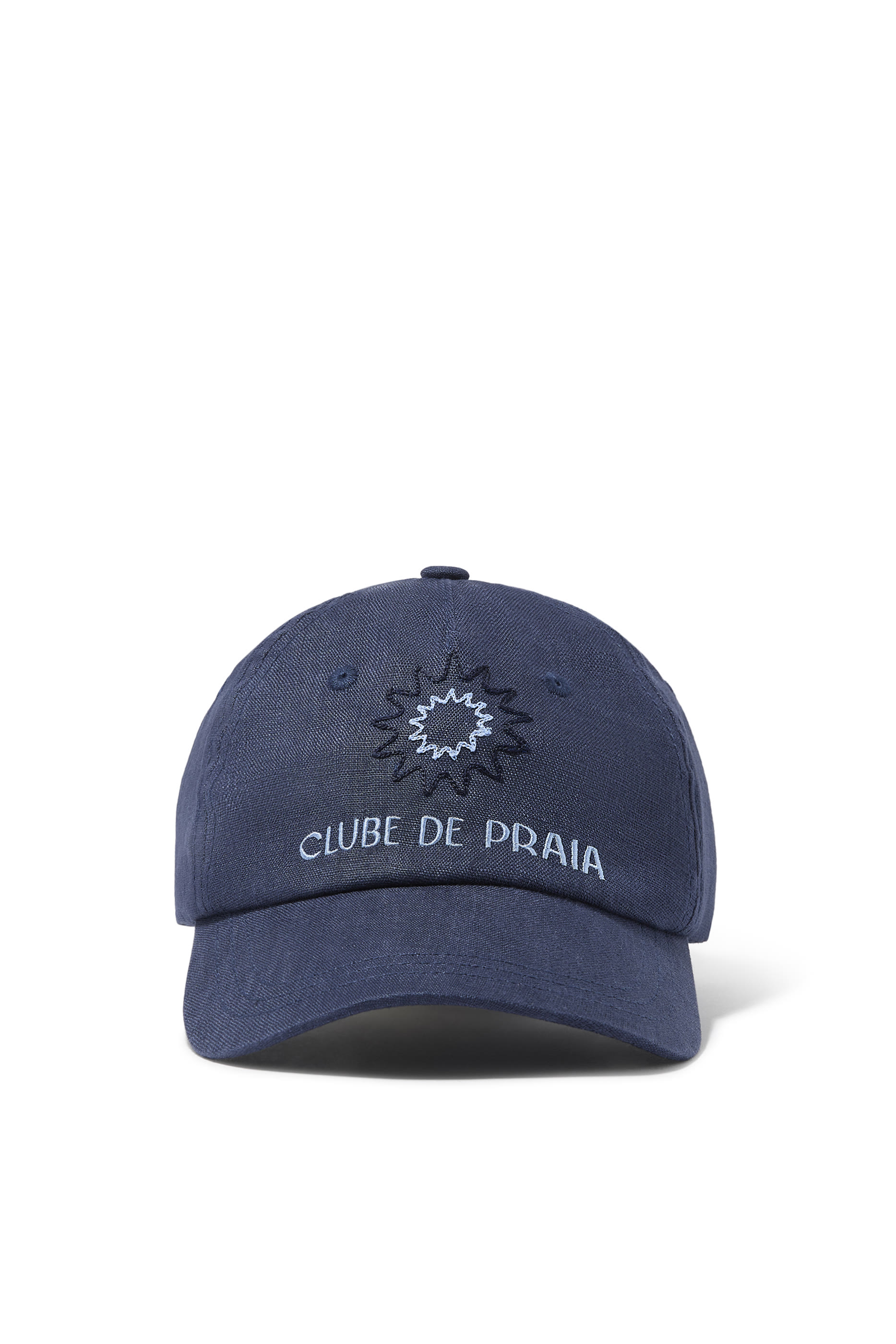 Fernando Clube De Praia Embroidery Linen Cap