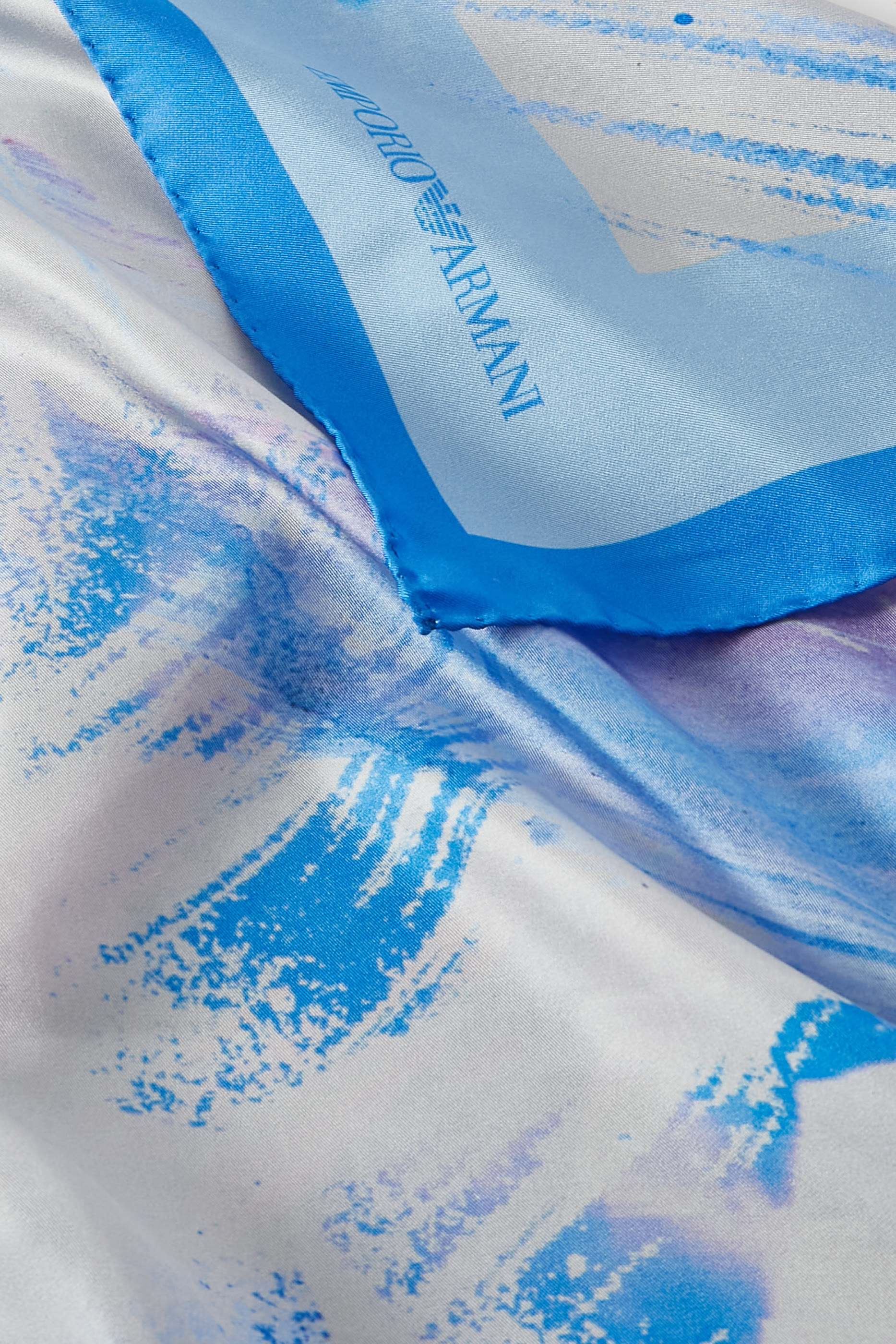 Print & Logo Scarf Foulard