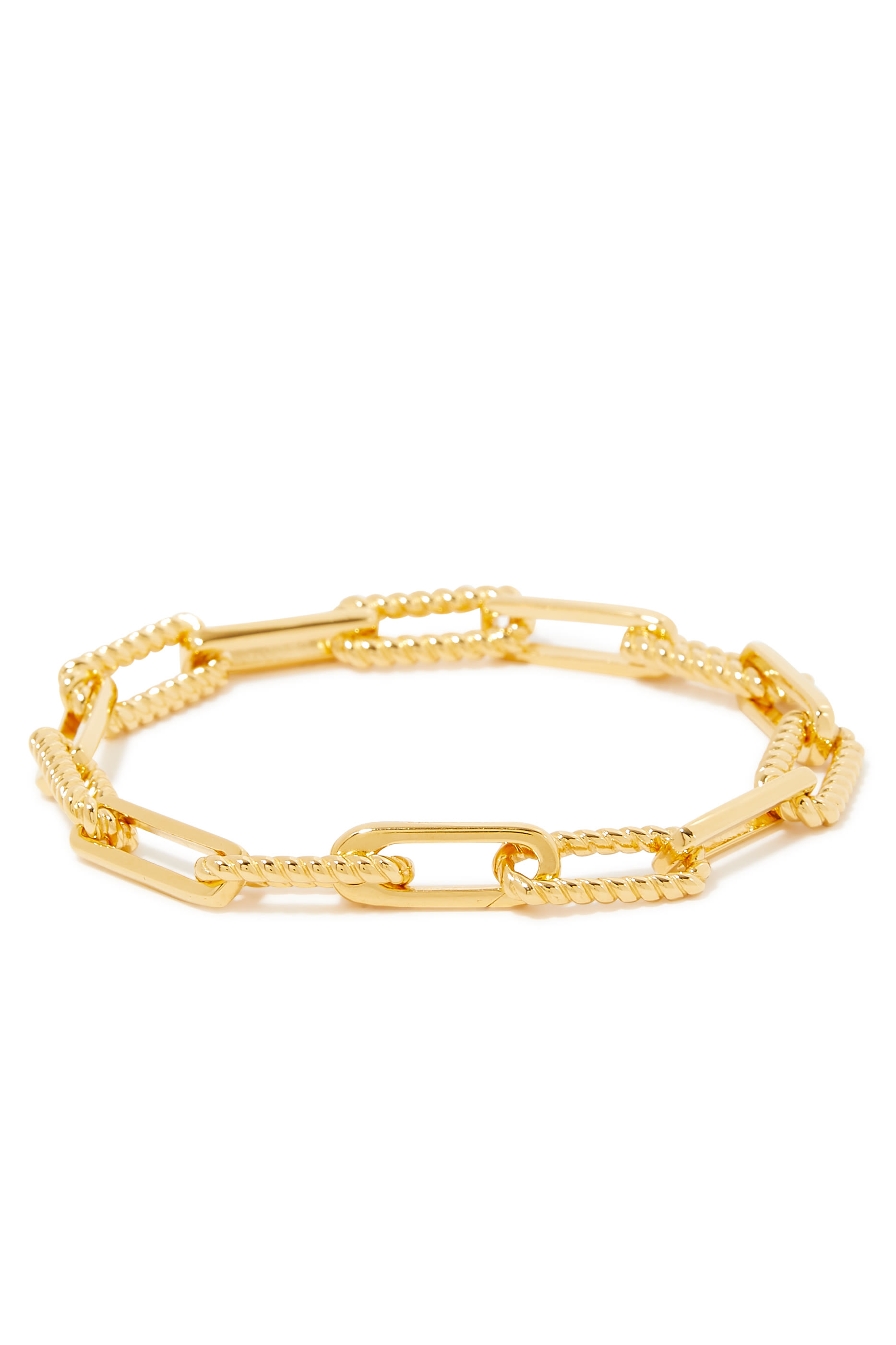 Coterie Chain Bracelet, 18K Gold-Plated Brass