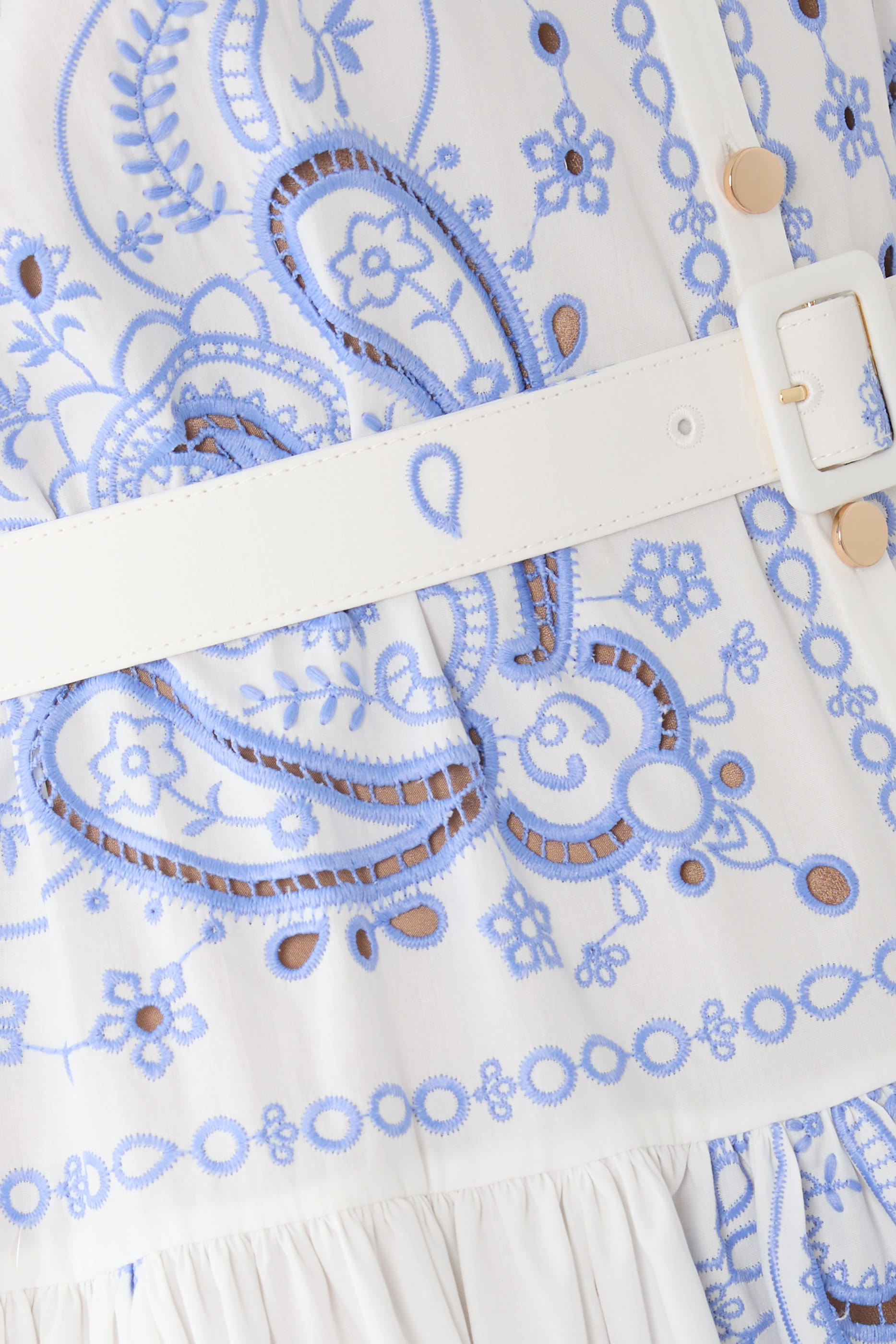 Embroidered Midi Dress