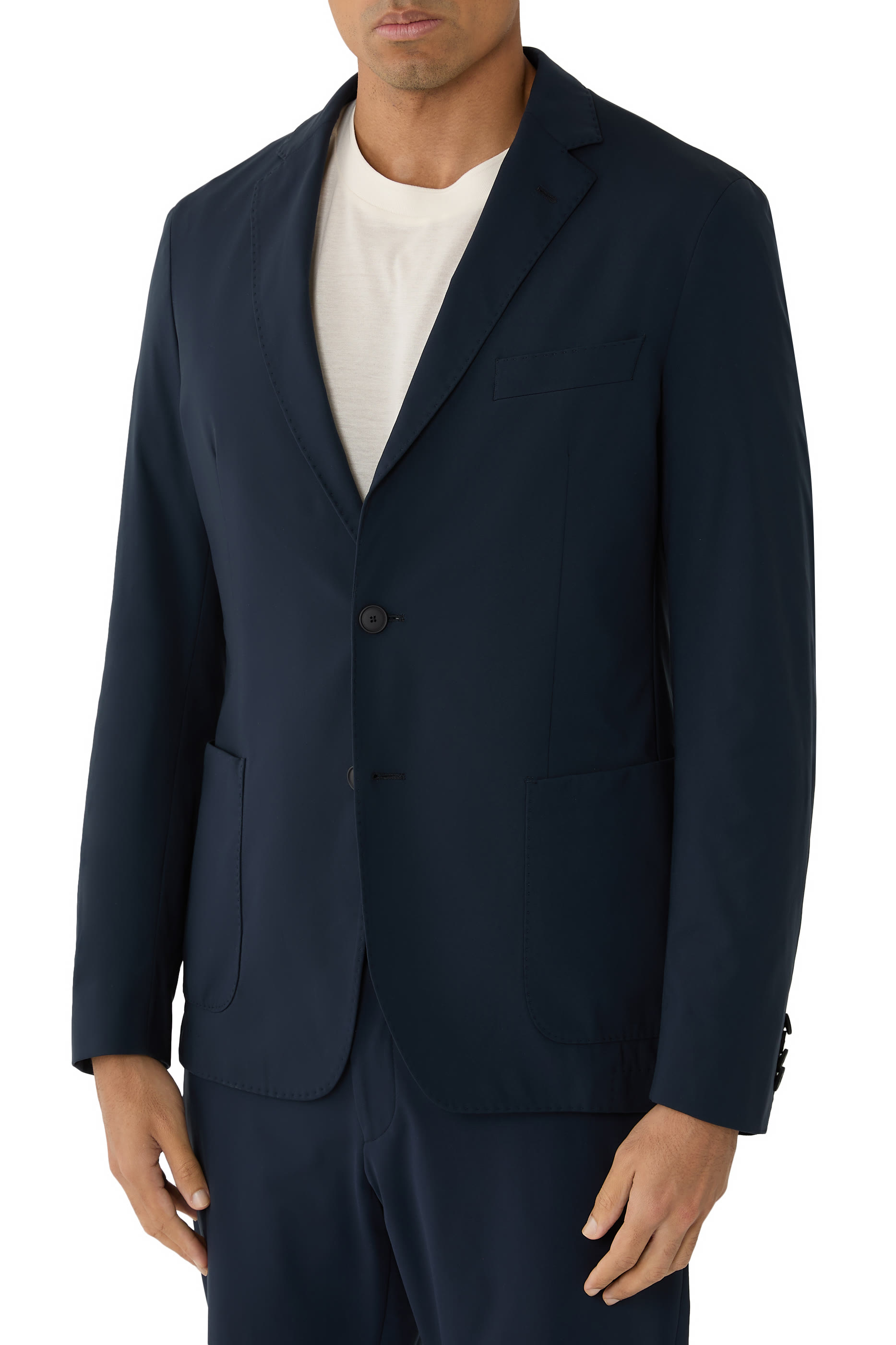 Slim-Fit Jacket in Performance-Stretch Jersey 