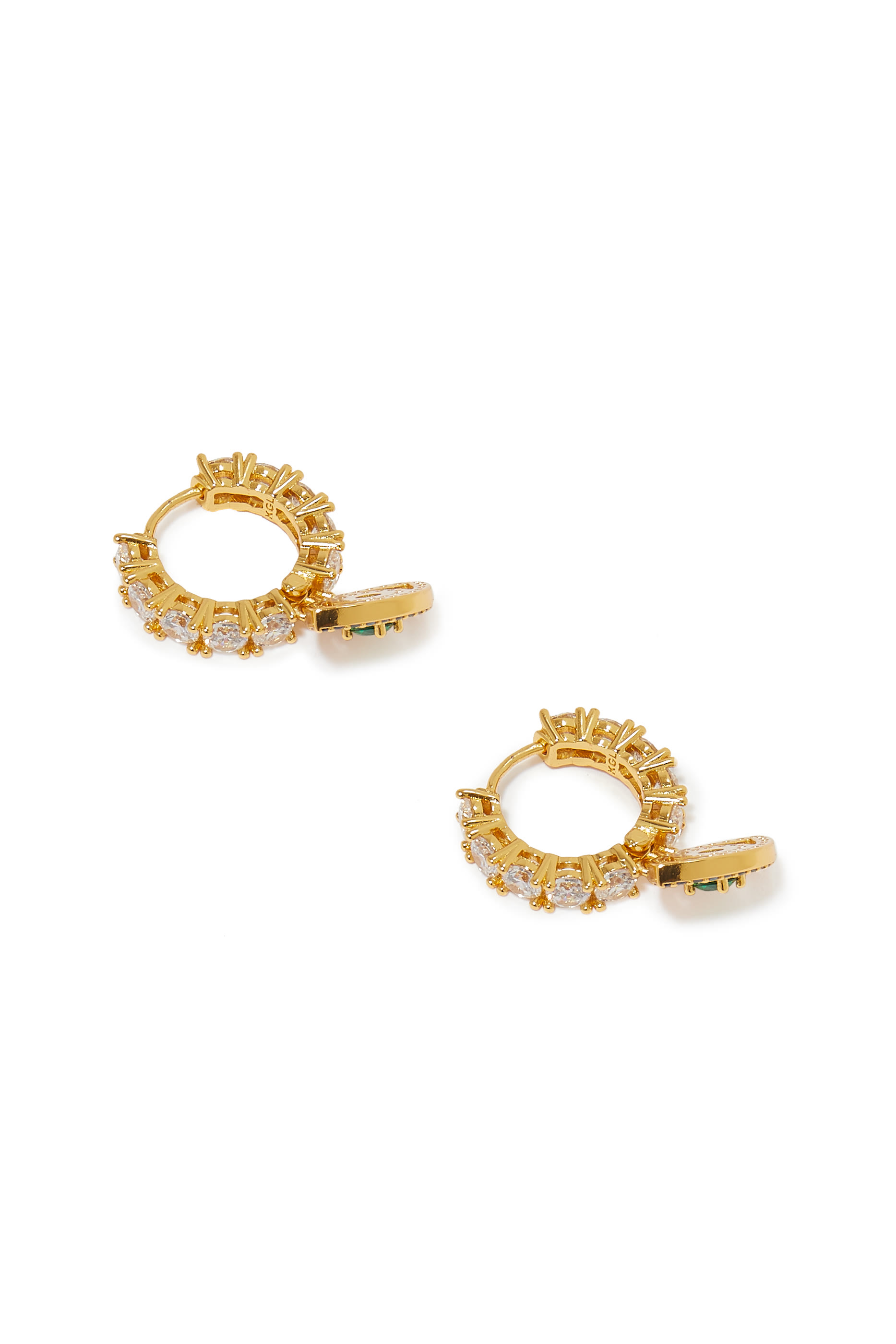 Evil Eye Huggie Earrings