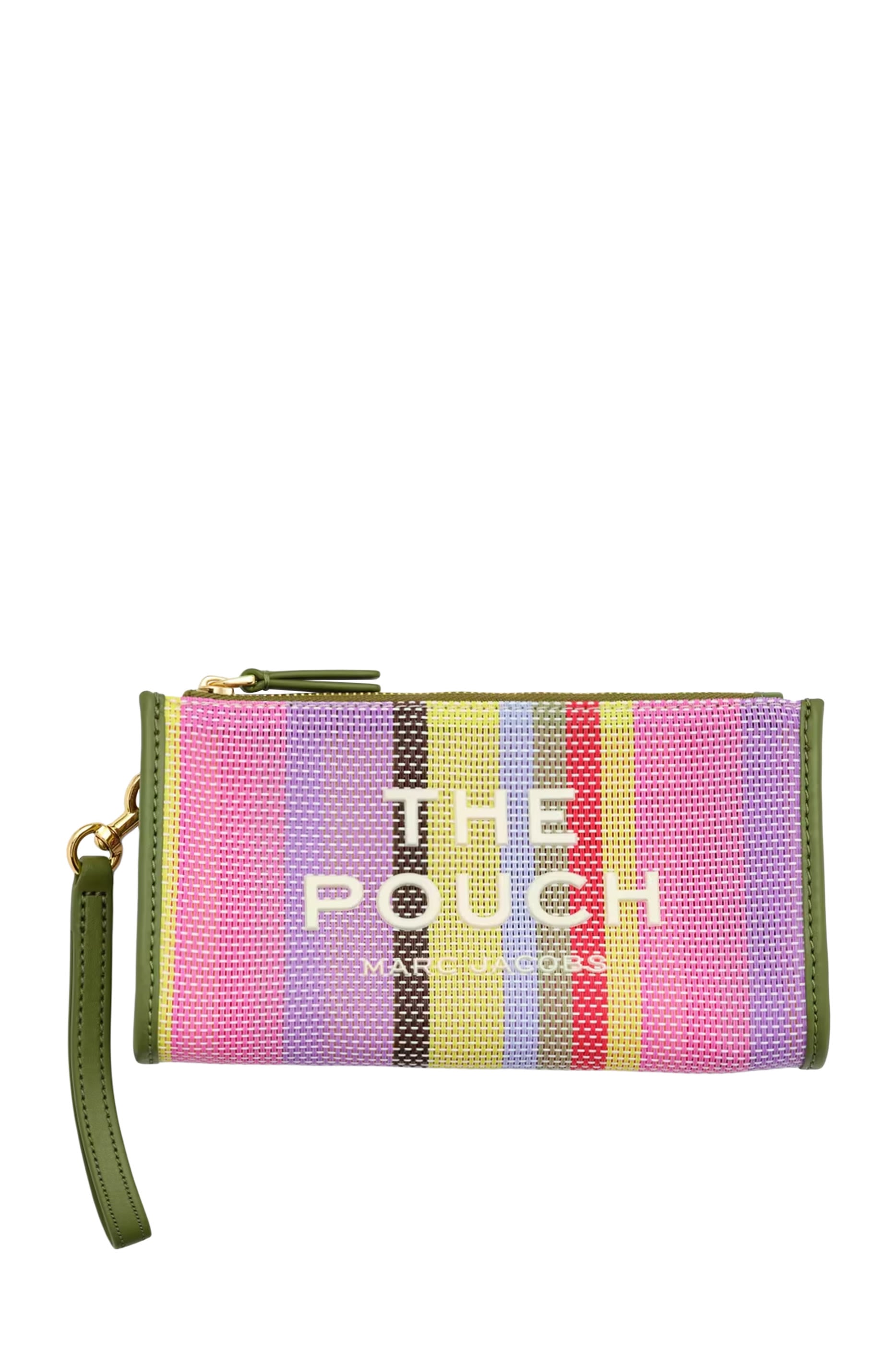 Stripe Mesh Pouch 