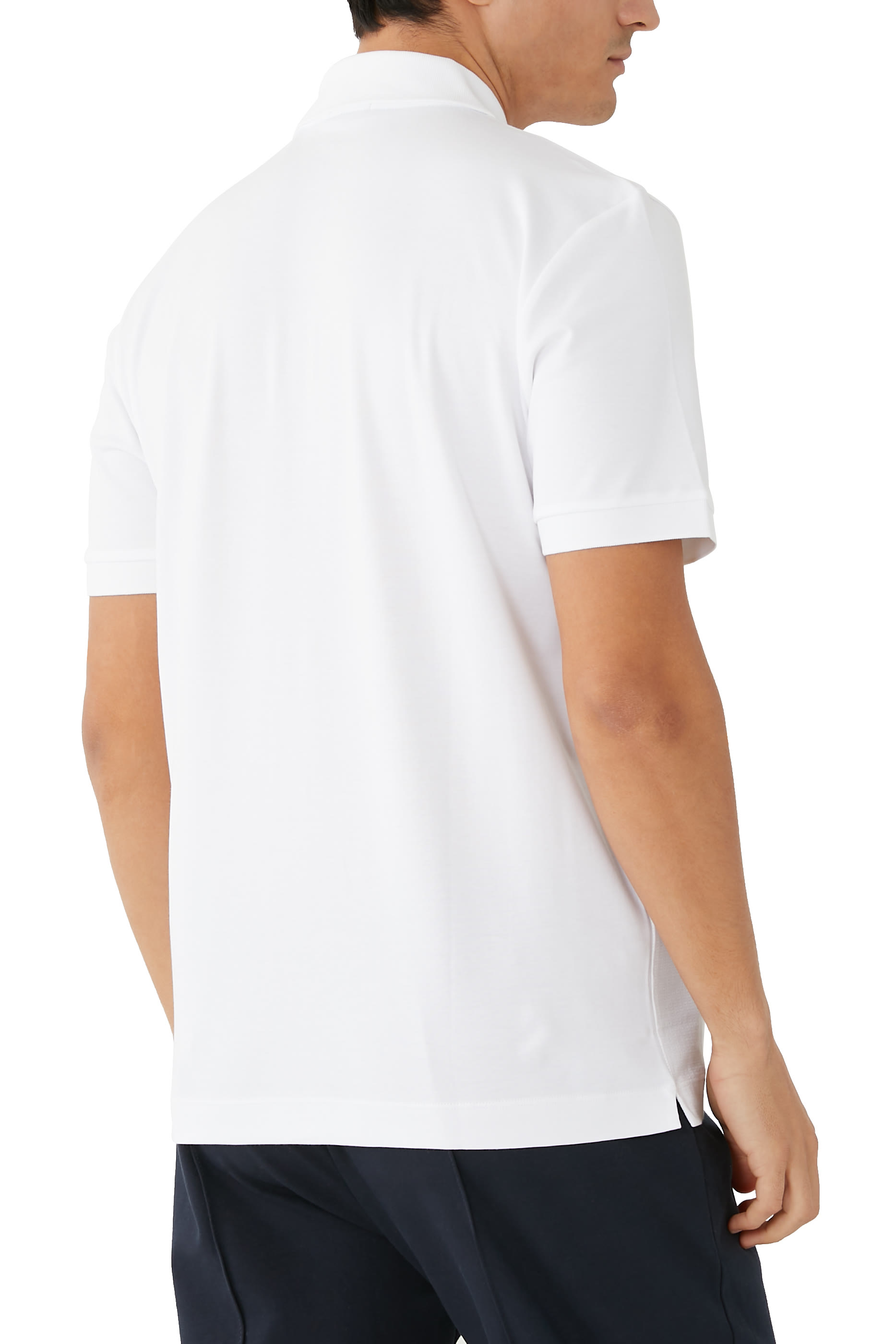 Zip Collar Slim-Fit Polo Shirt