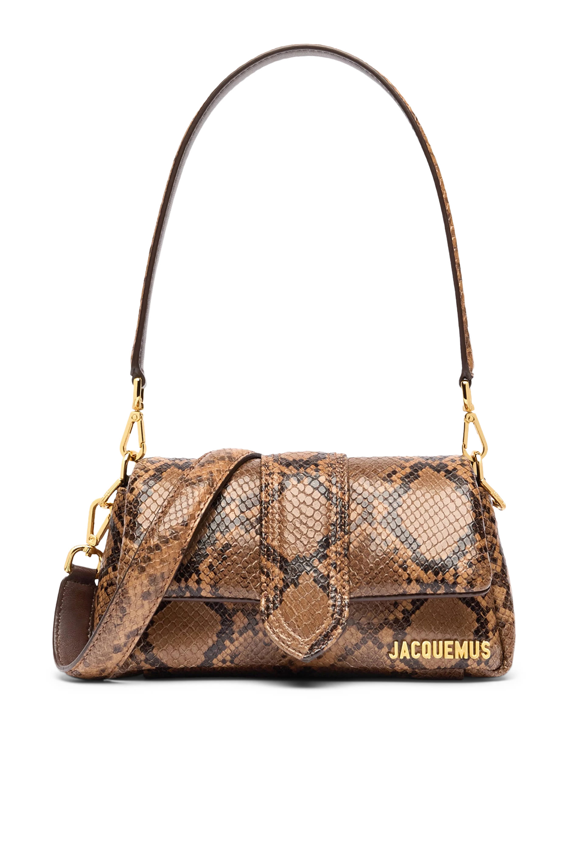 Le Petit Bambimou in Padded Python-Print Leather