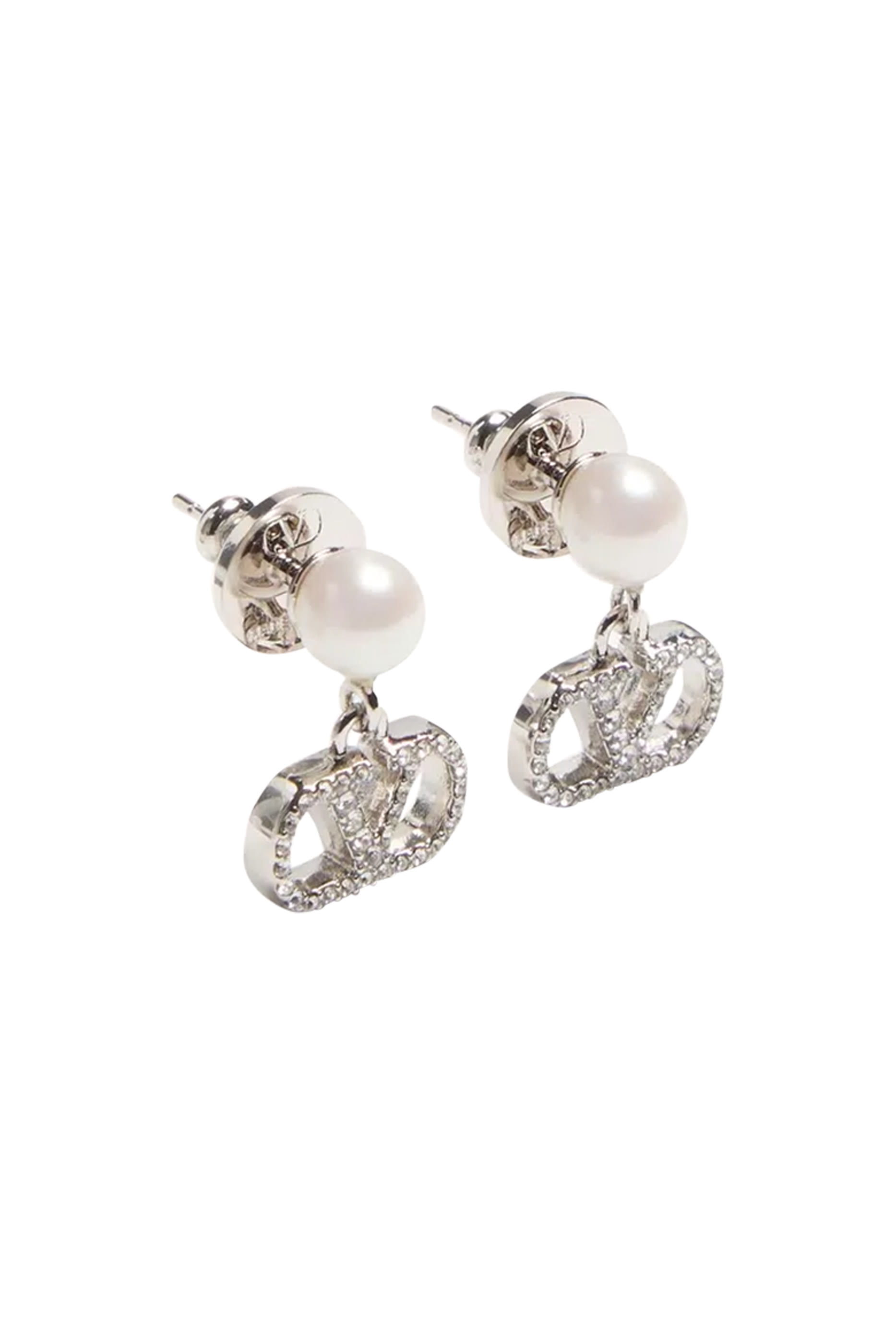 VLogo Signature Pearl Earrings