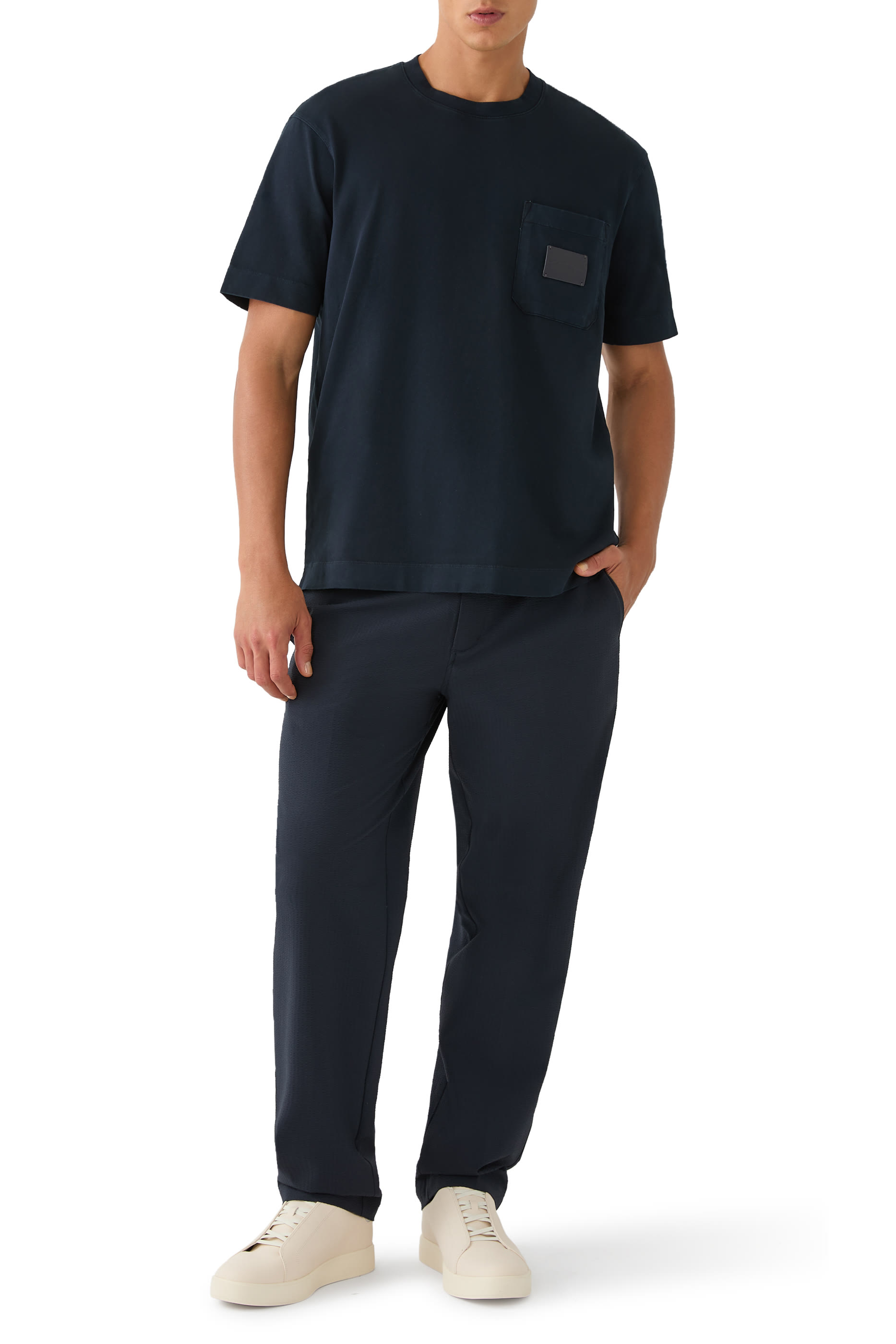 Logo Patch Short-Sleeves T-Shirt 