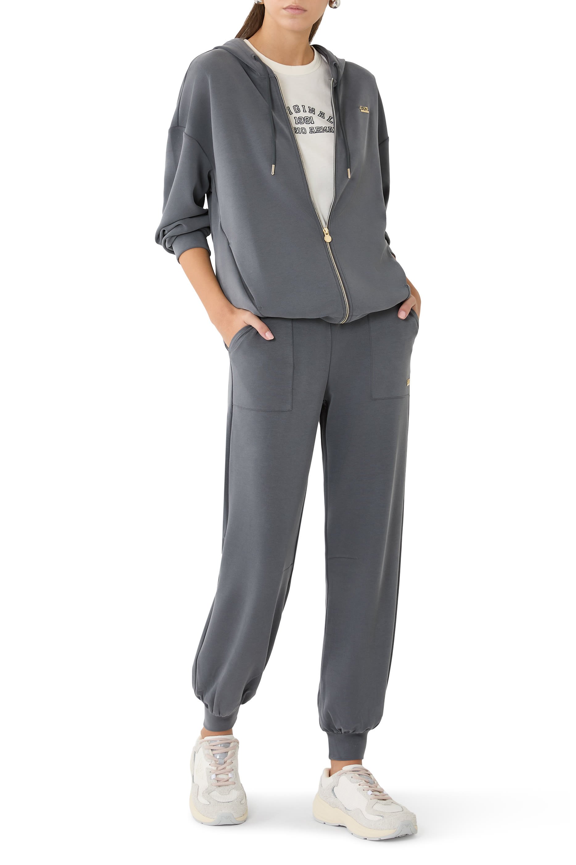 Logo Suede & Mesh Sneakers 