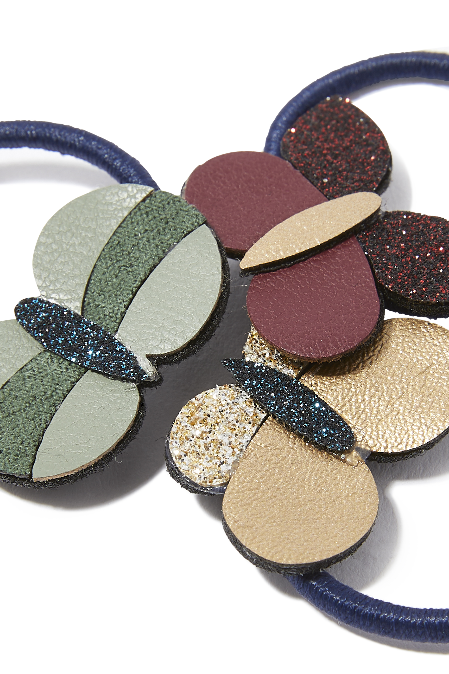 Kids Bonnie Butterfly Pony Ties, Set of 6