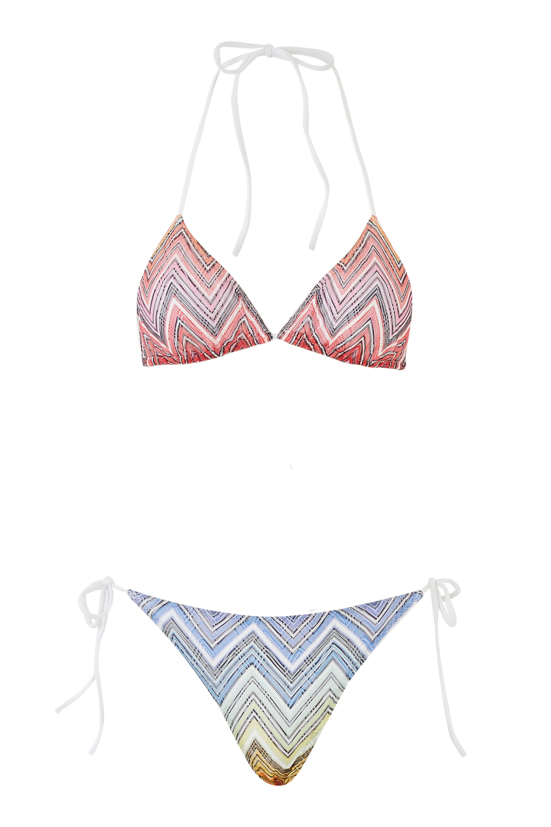 Mare Crochet-Knit Triangle Halterneck Bikini