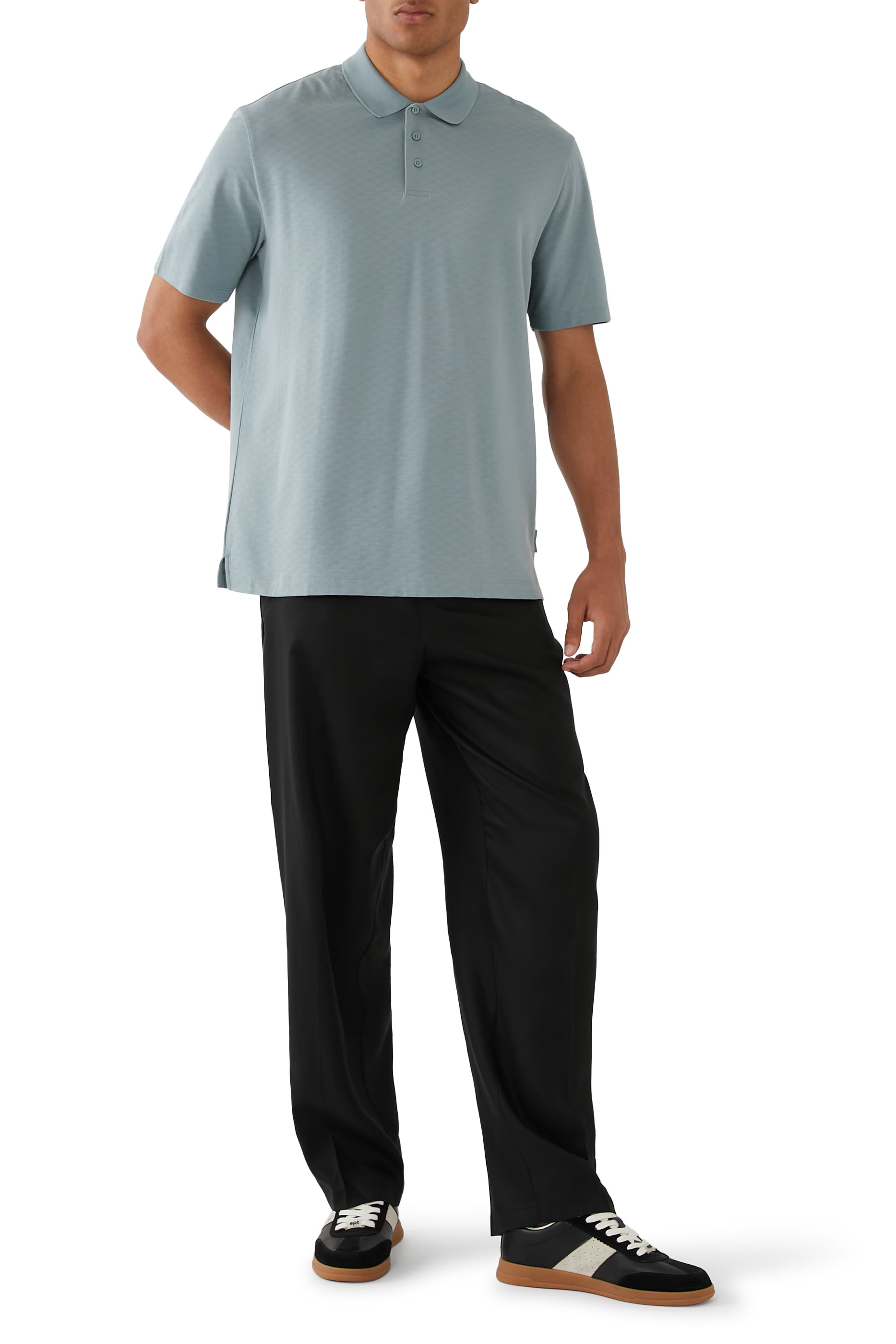 Polo with All Over Embroidery