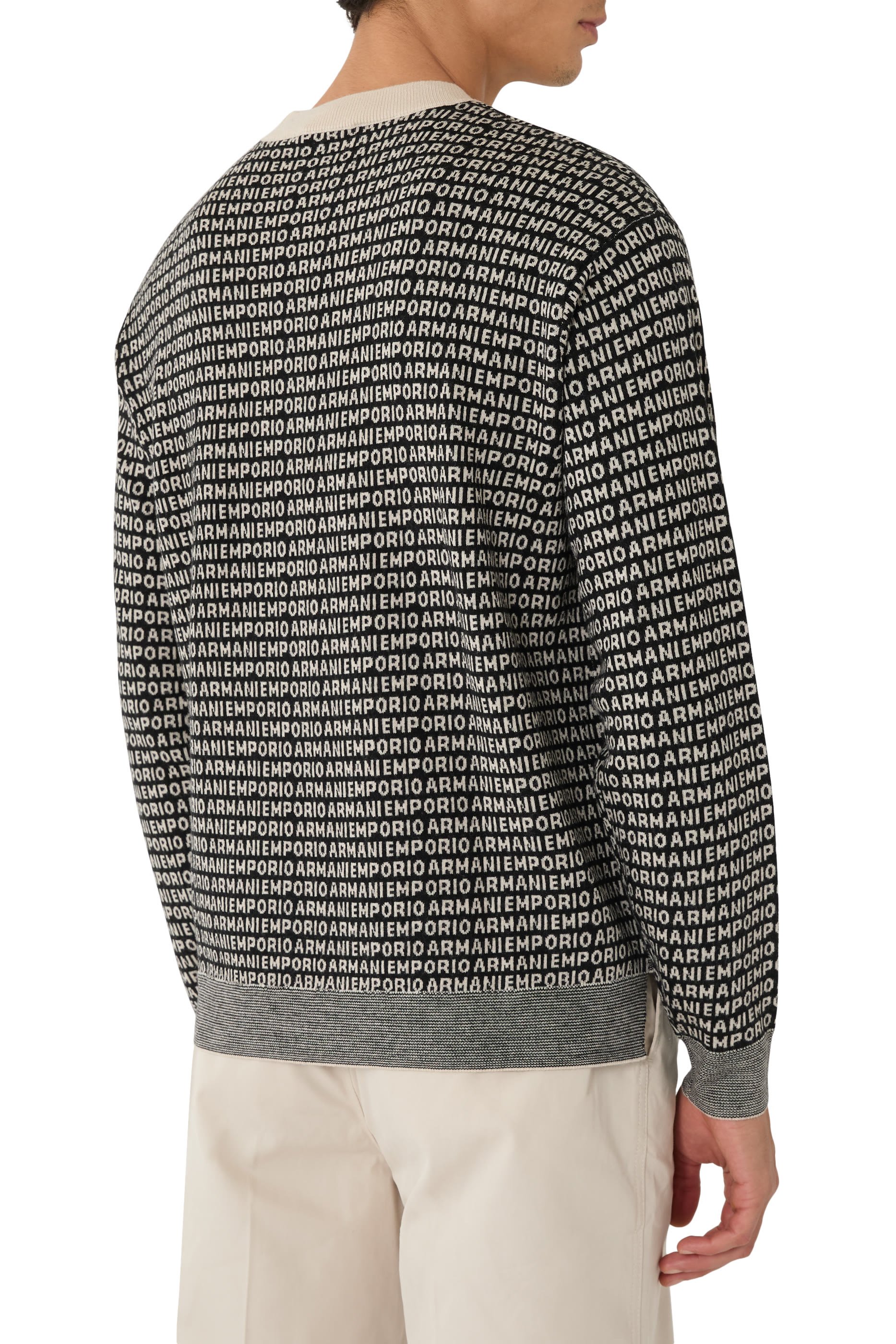  Virgin Wool Jumper With Signature Logo