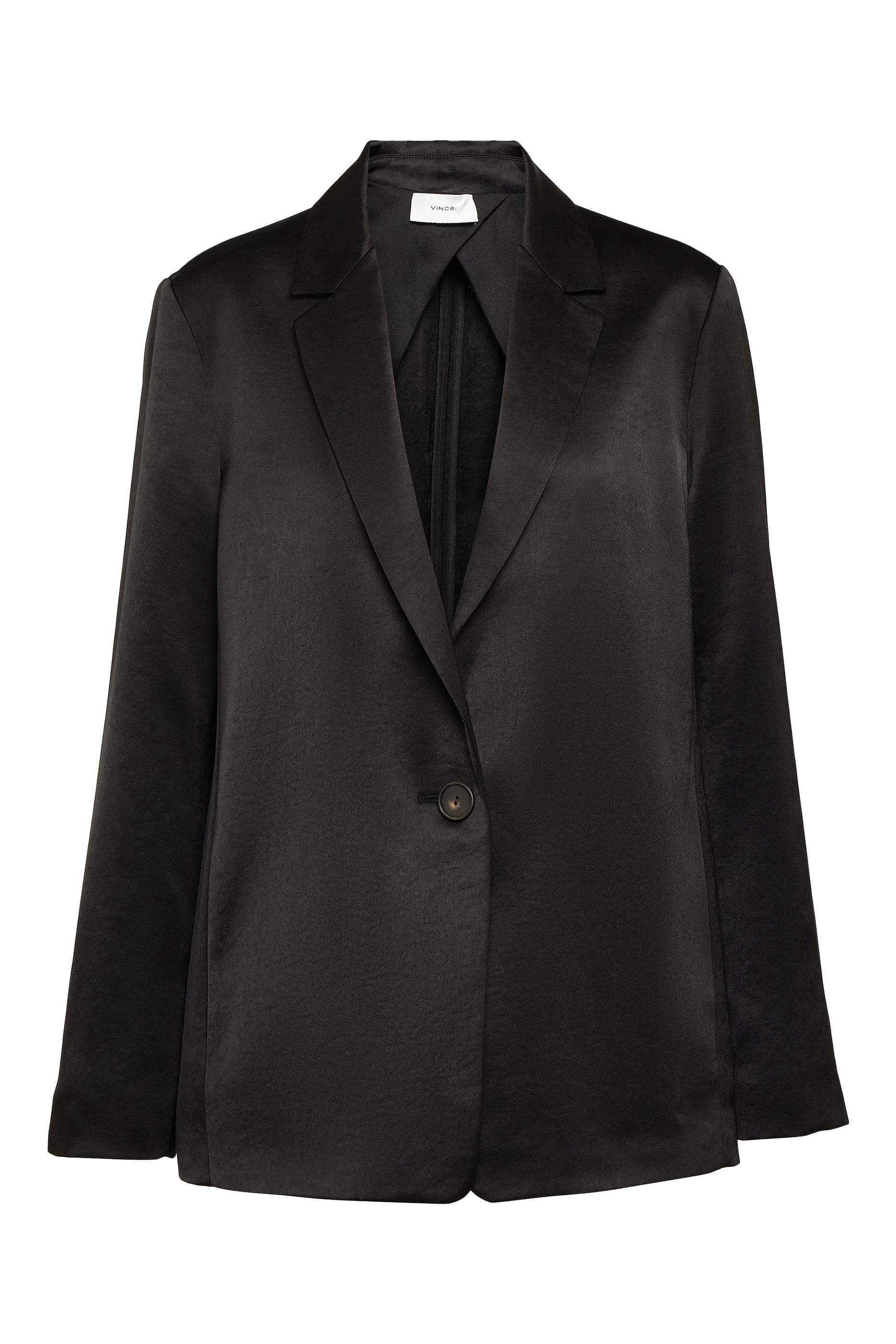 Fluid Satin Boyfriend Blazer