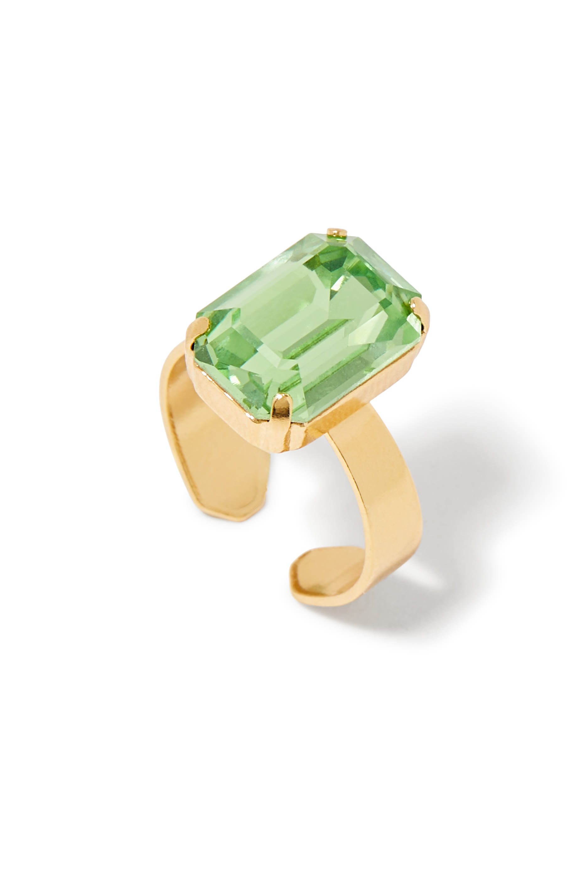 Lydia Ring, 18k Gold-Plated Metal & Swarovski Crystal