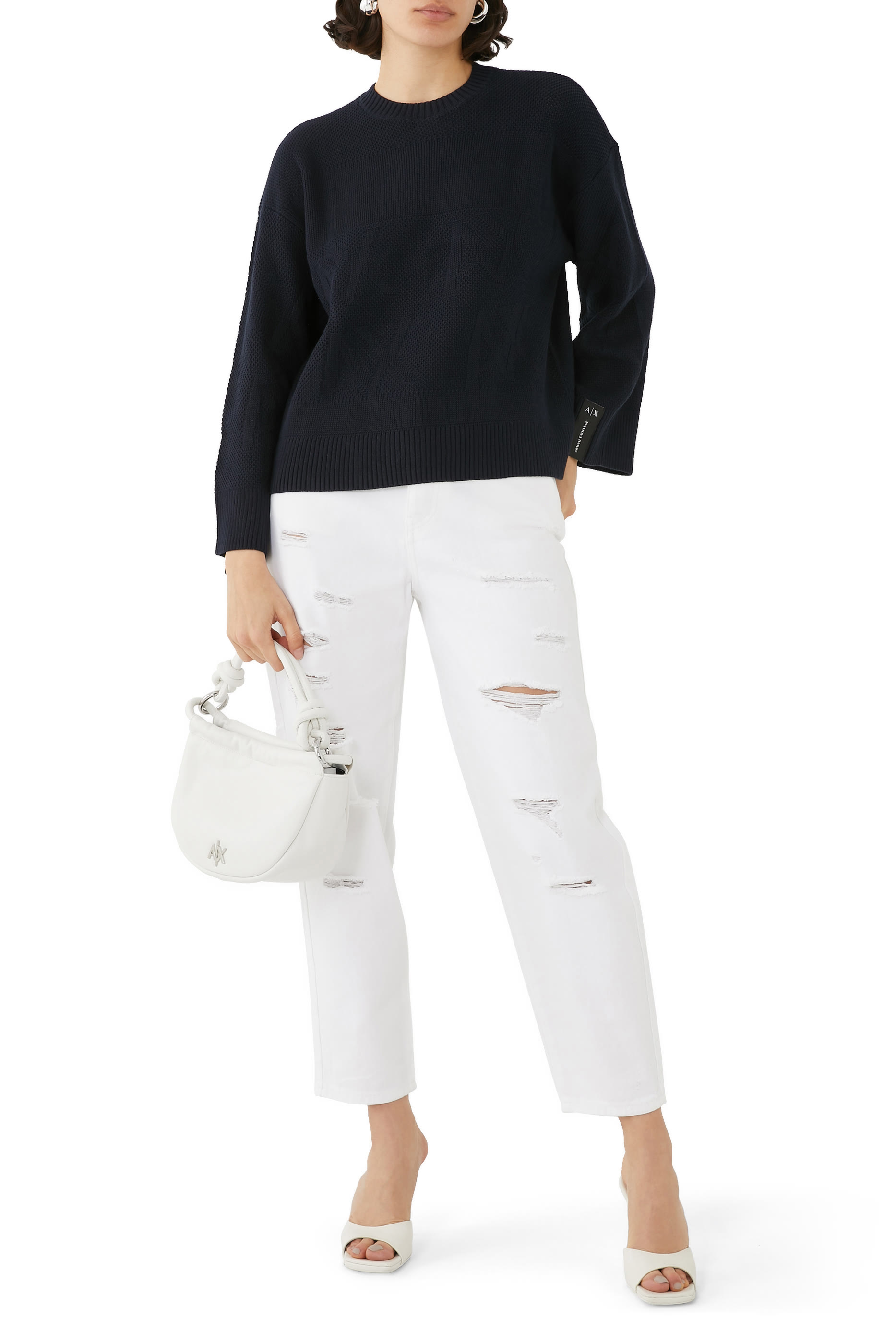 Distressed Relaxed Jeans