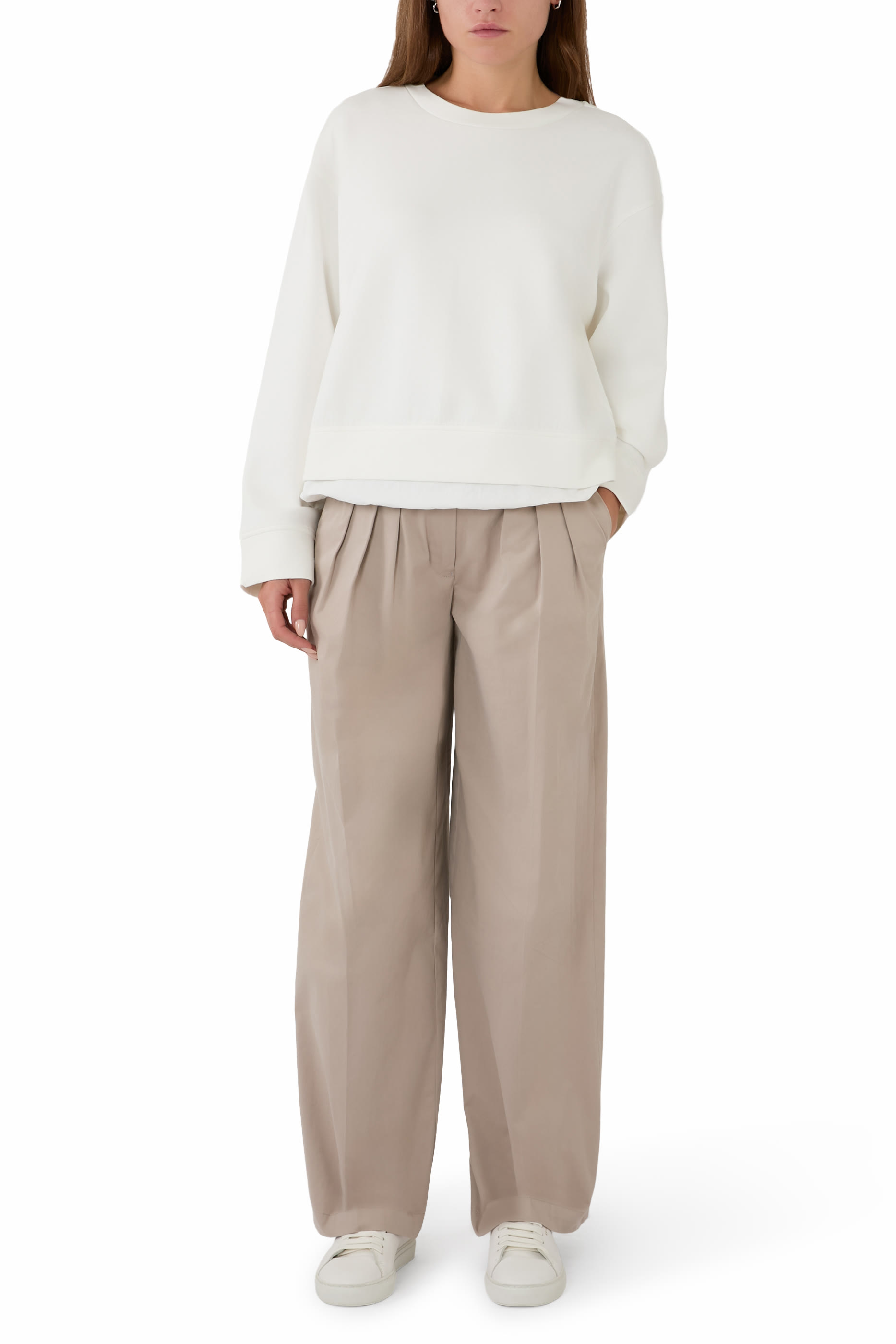 Drawstring Hem Sweatshirt