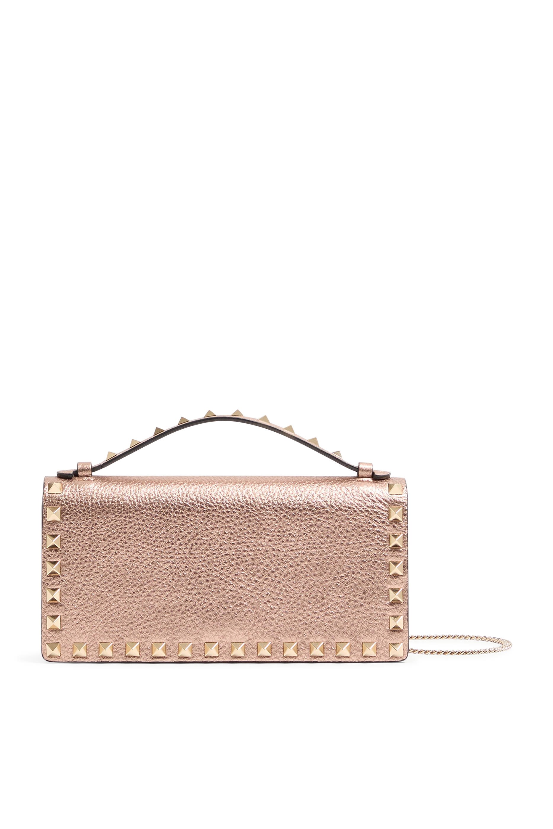 Rockstud Wallet with Chain Strap