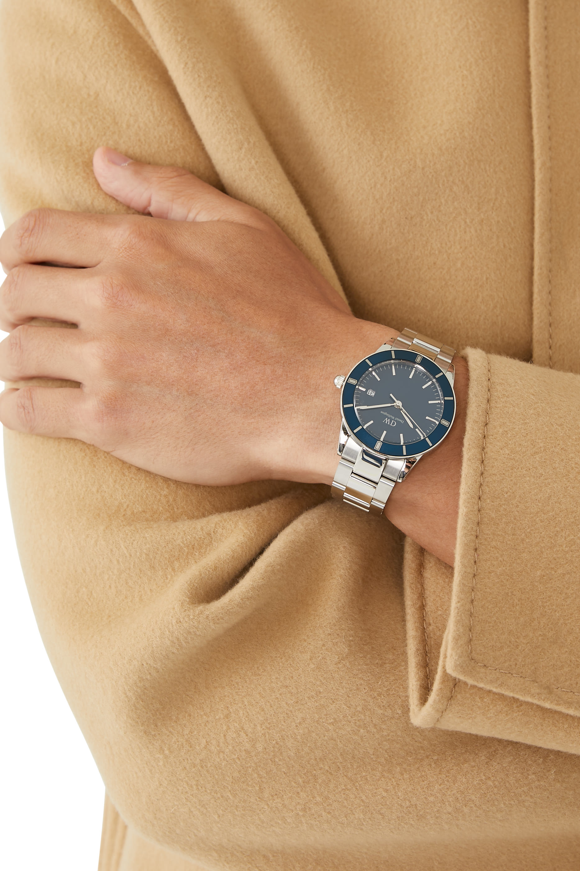 Iconic Paradigma Link Blue Enamel Watch