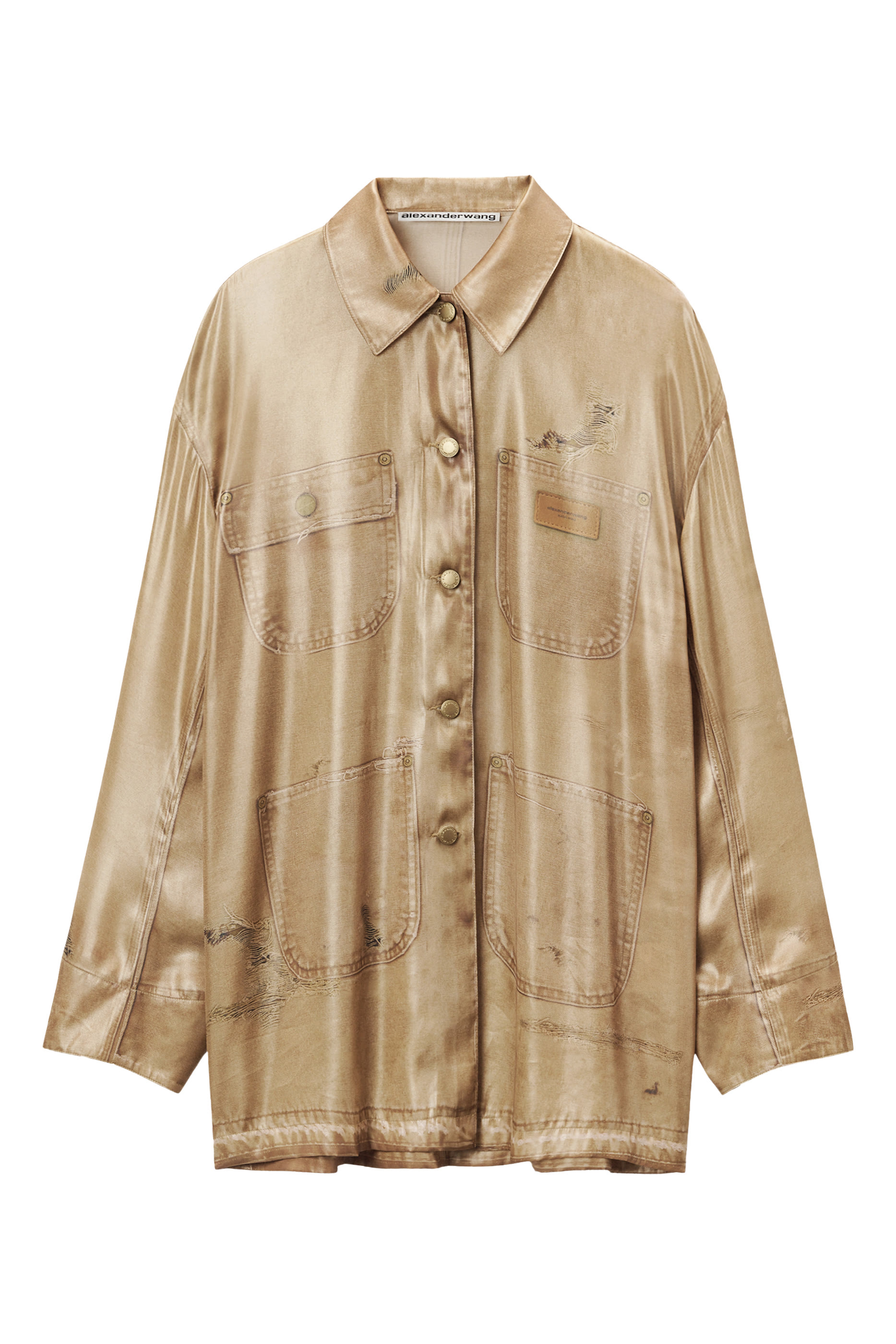 Trompe L'oeil Workwear Oversized Shirt