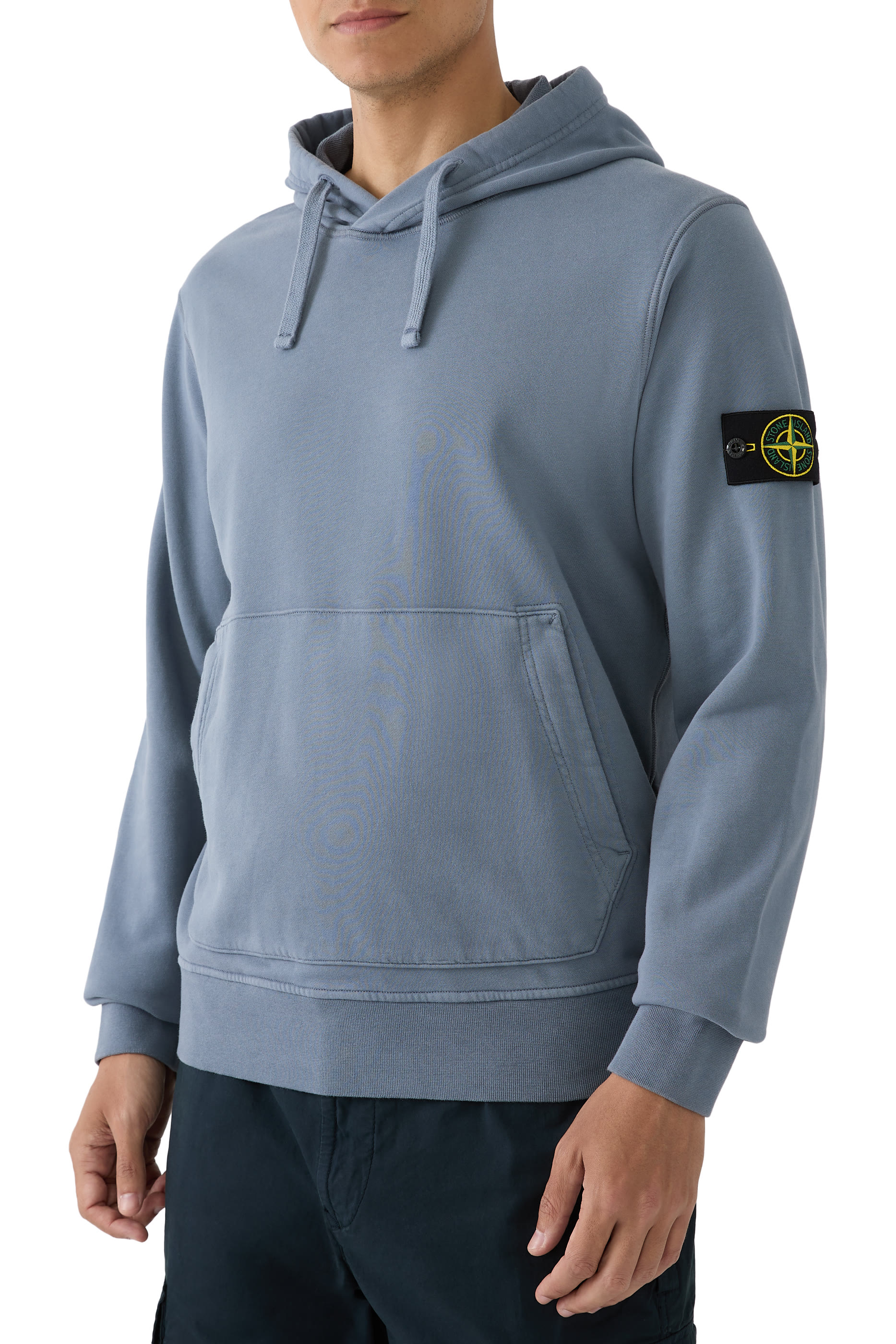 Logo Patch Organic Cotton Fleece Hoodie