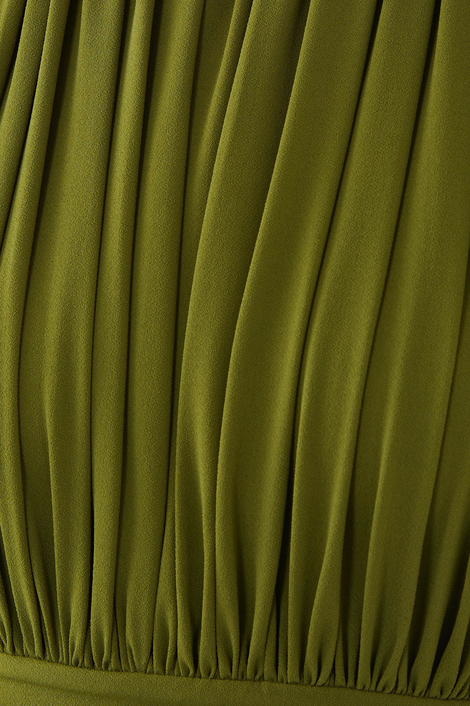 Ruched Turtleneck Mini Dress