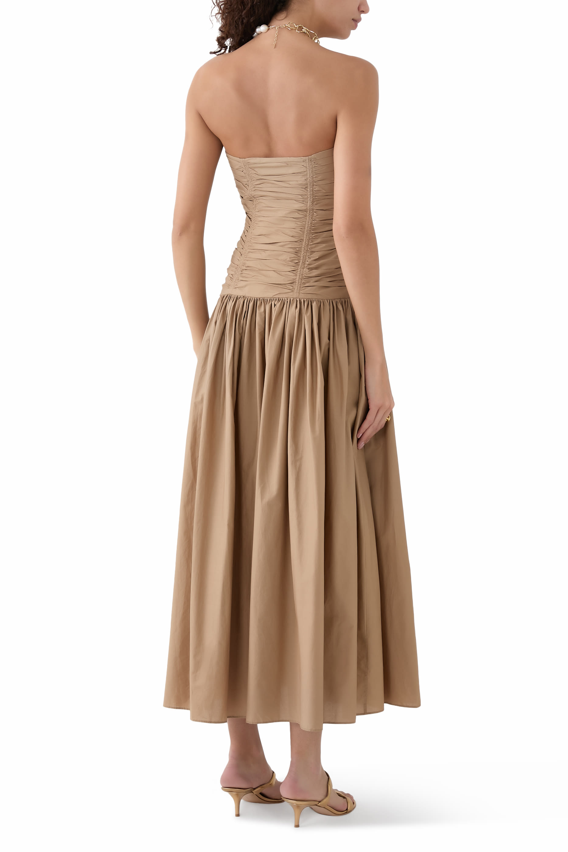 Strapless Drop Waist Dress