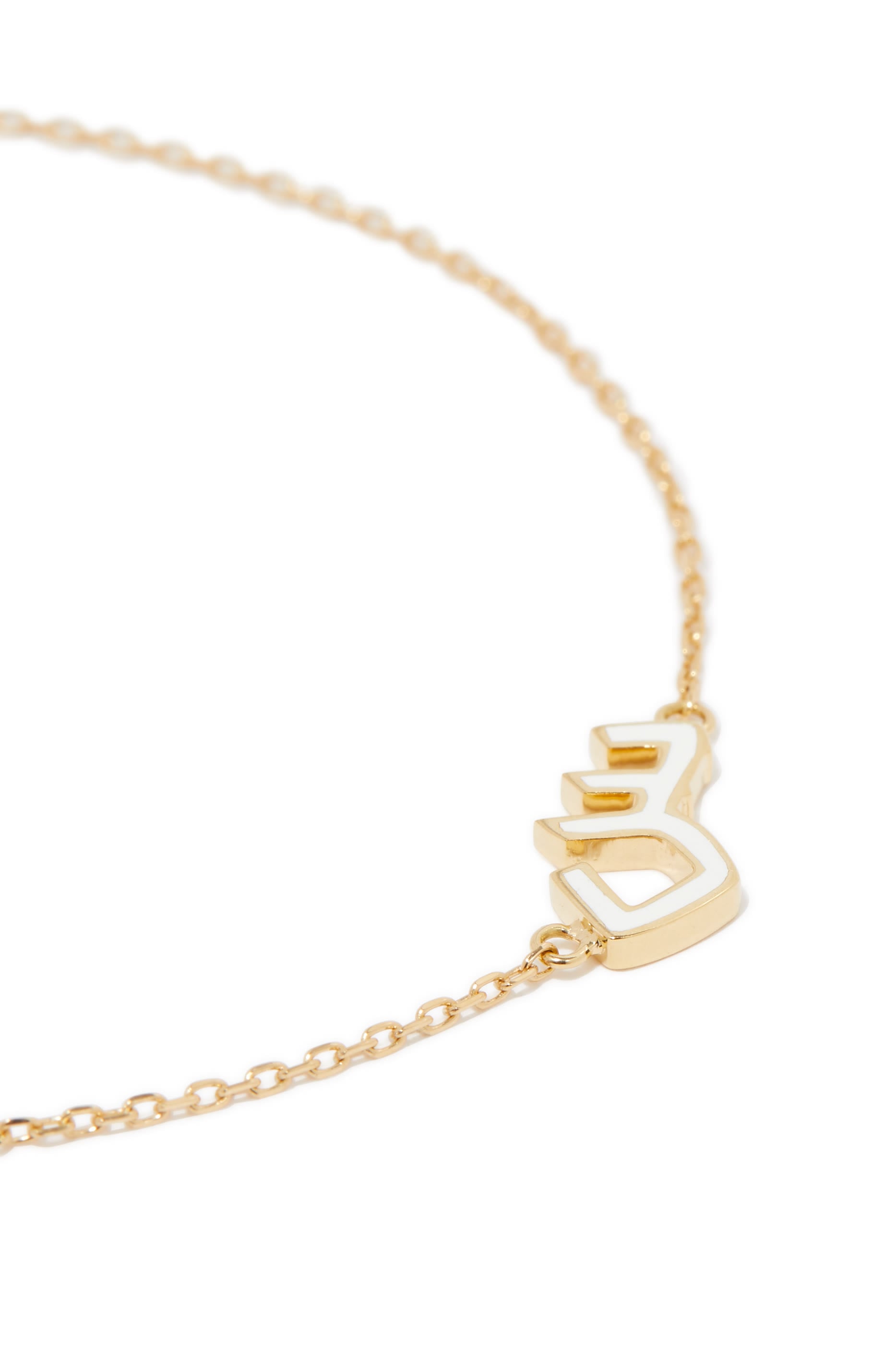 Enamel "F" Bracelet