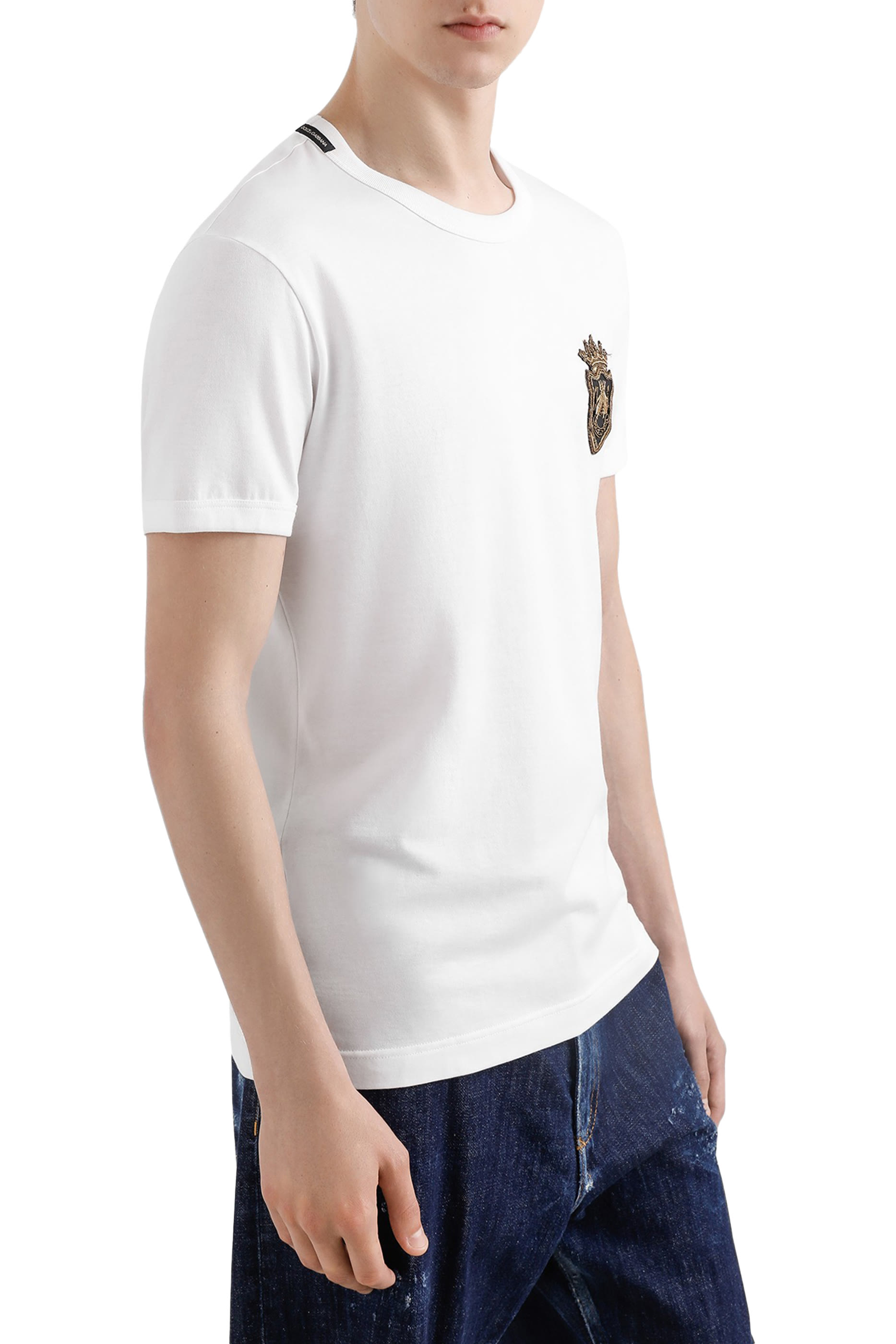 Heraldic Patch Cotton T-Shirt