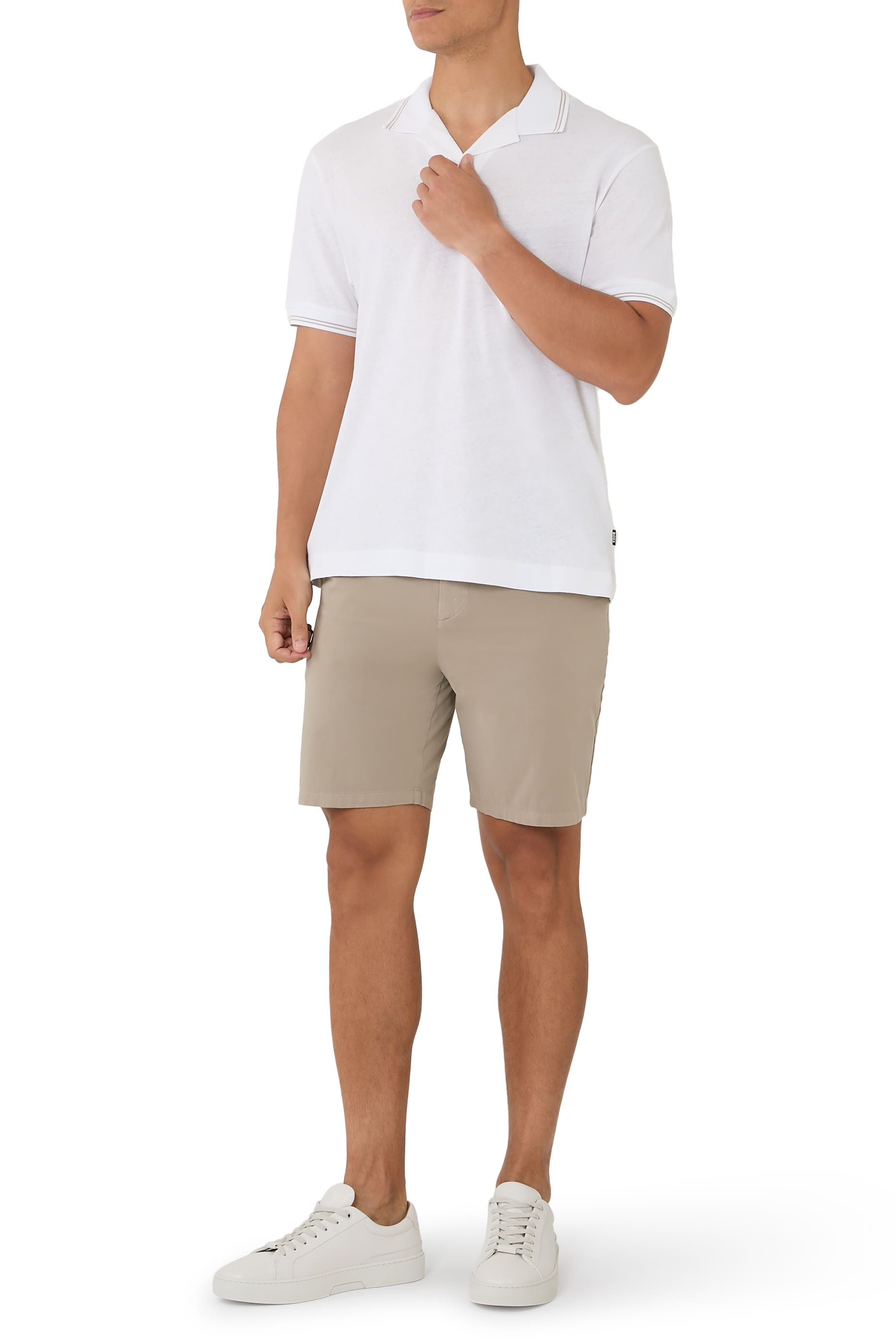 Cotton-Linen Polo Shirt