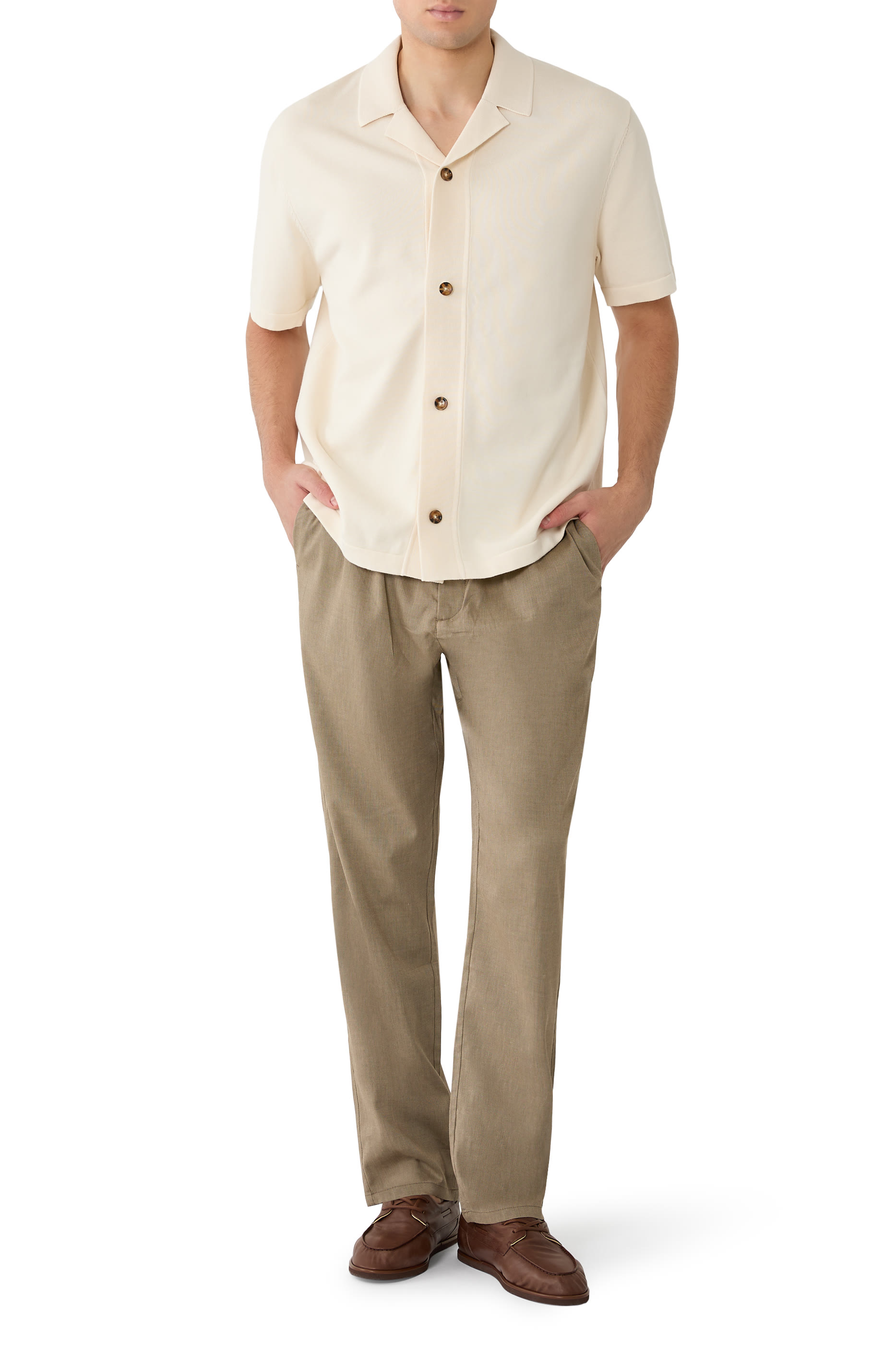 Emmett Globe Knitted Short Sleeve Shirt 