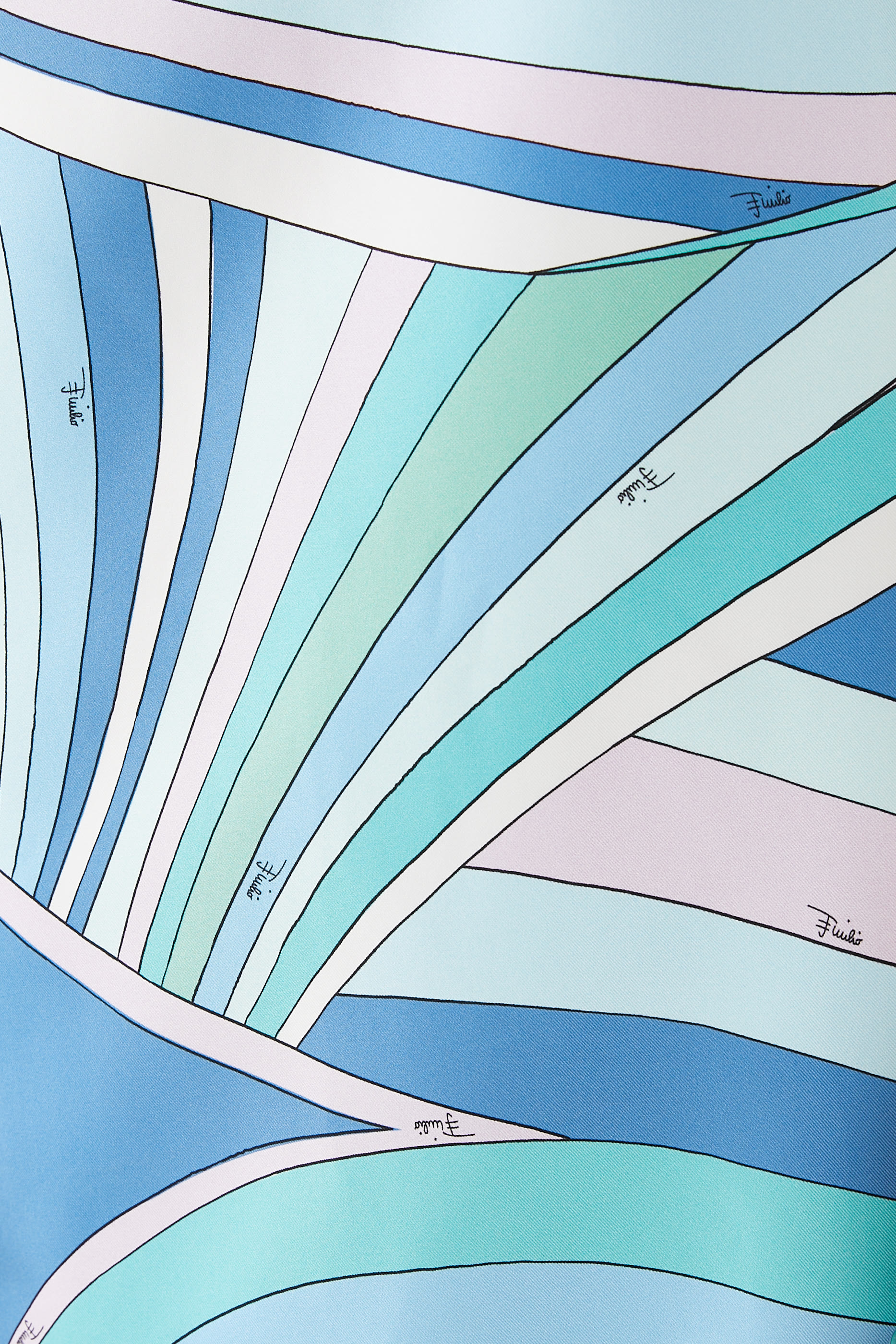 Iride-Print Silk Twill Dress