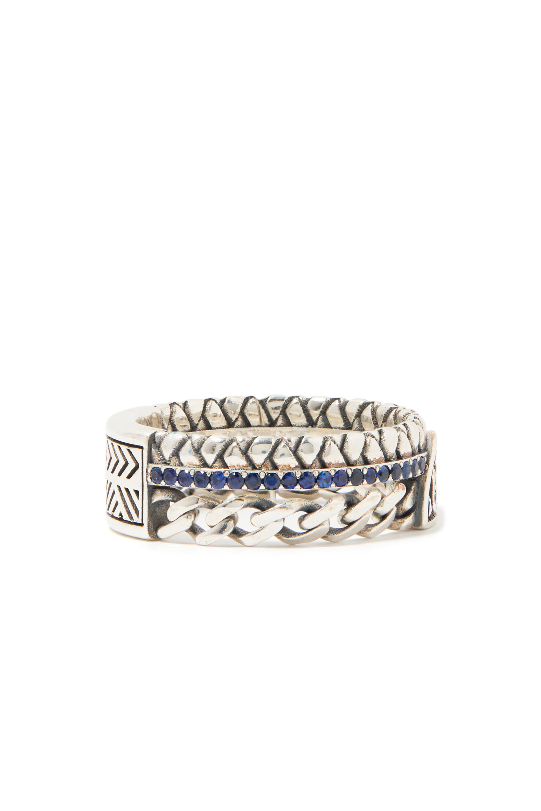 Contentment Ring, Sterling Silver & Sapphire