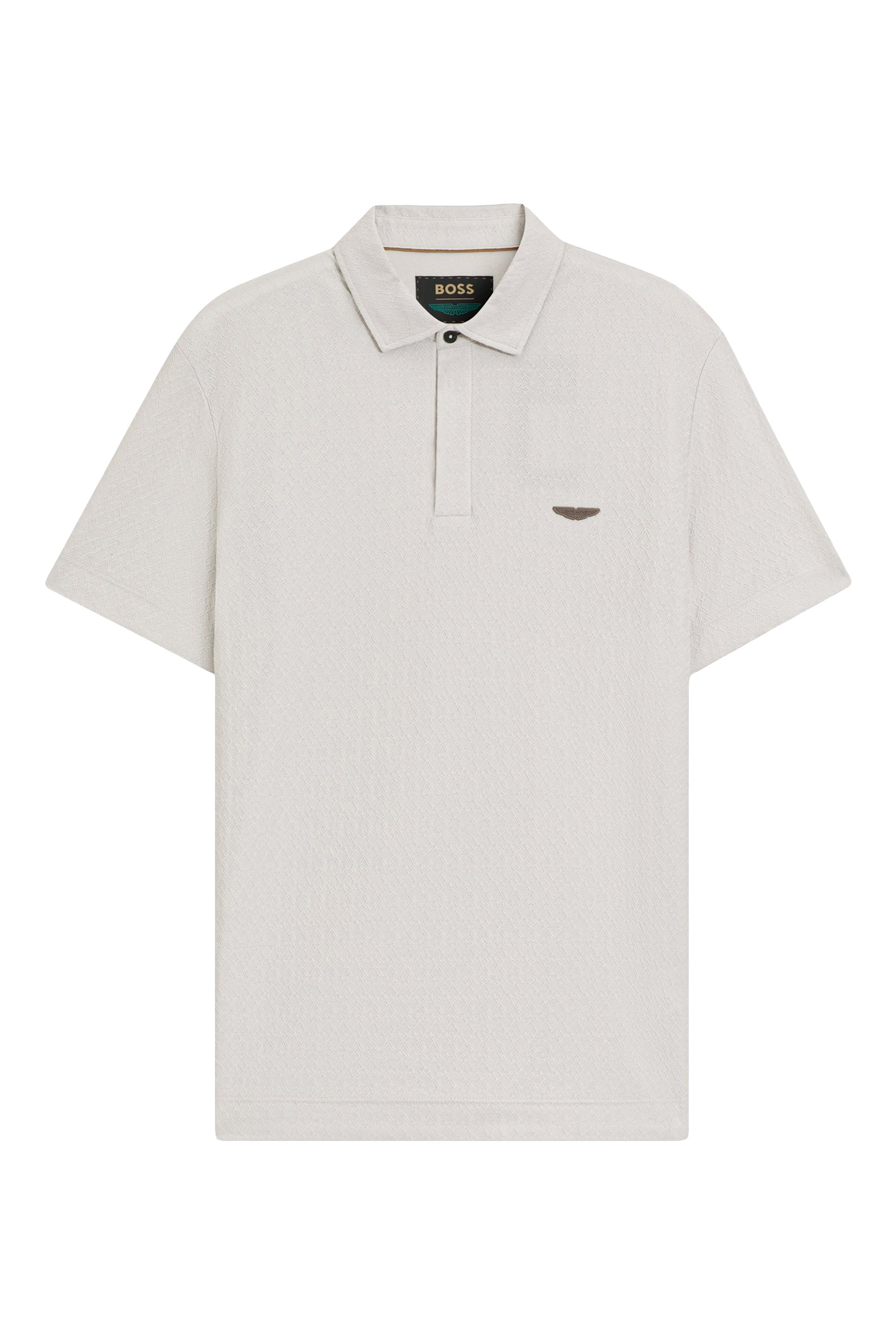 x Aston Martin Polo Shirt in Cotton and Silk