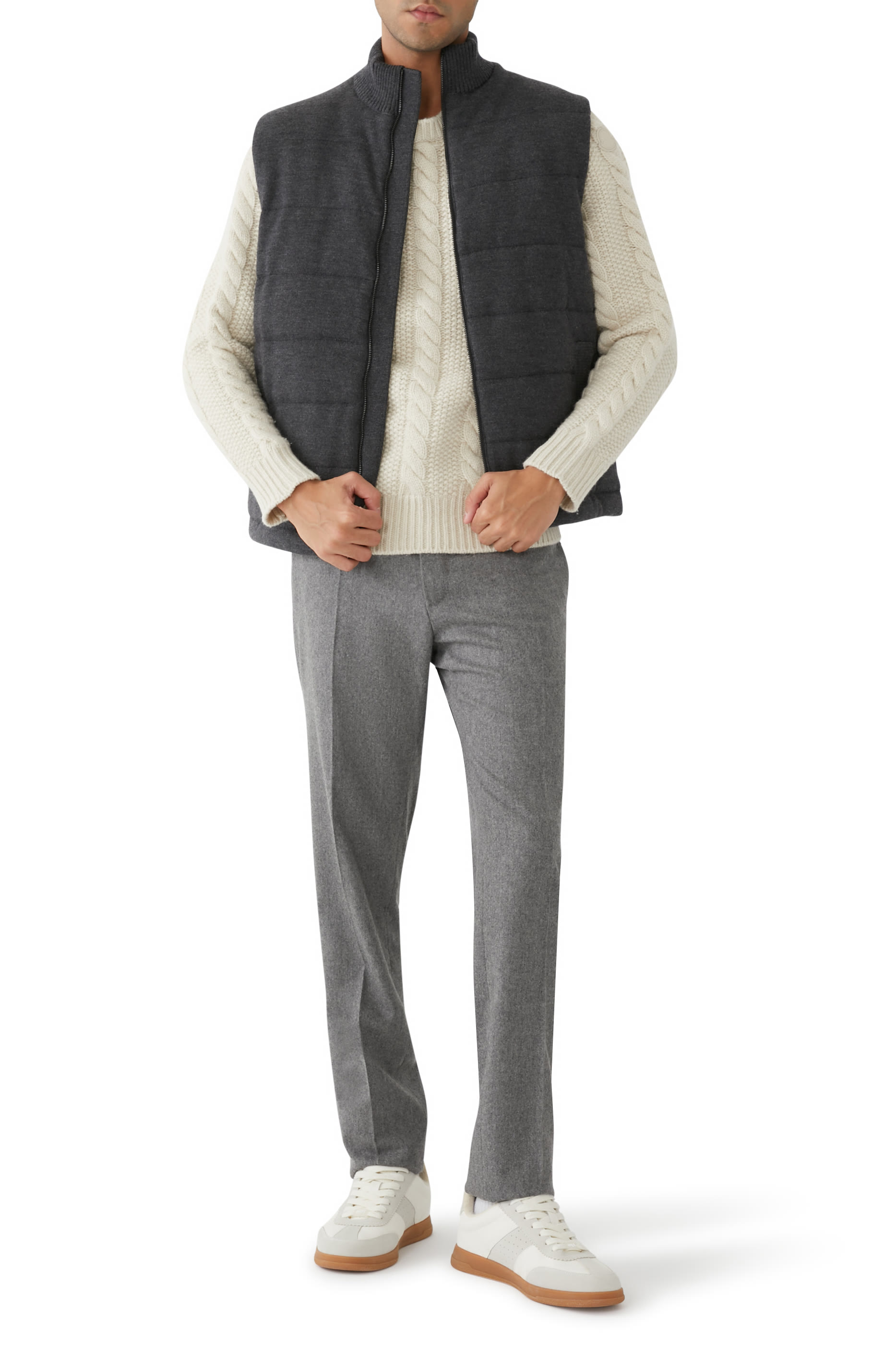 Merino Wool Full-Zip Vest