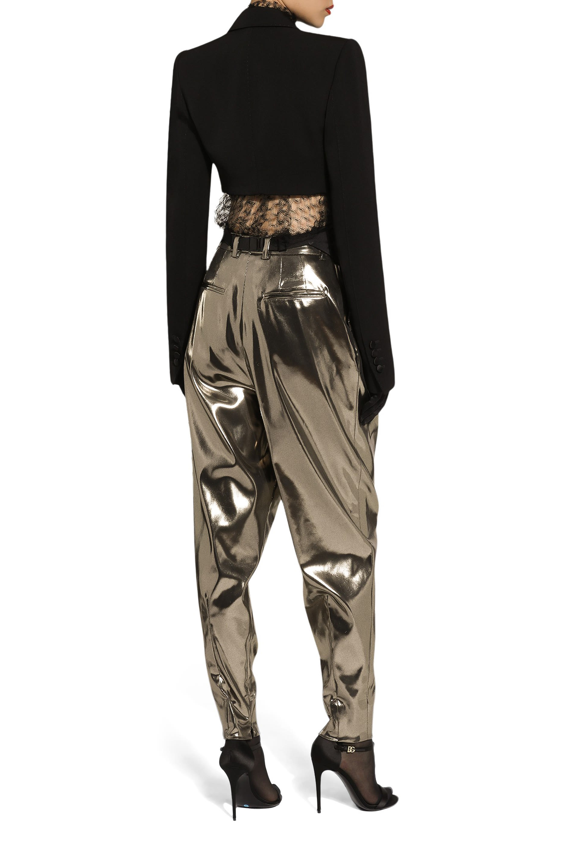 Mesh Pussy-Bow Blouse