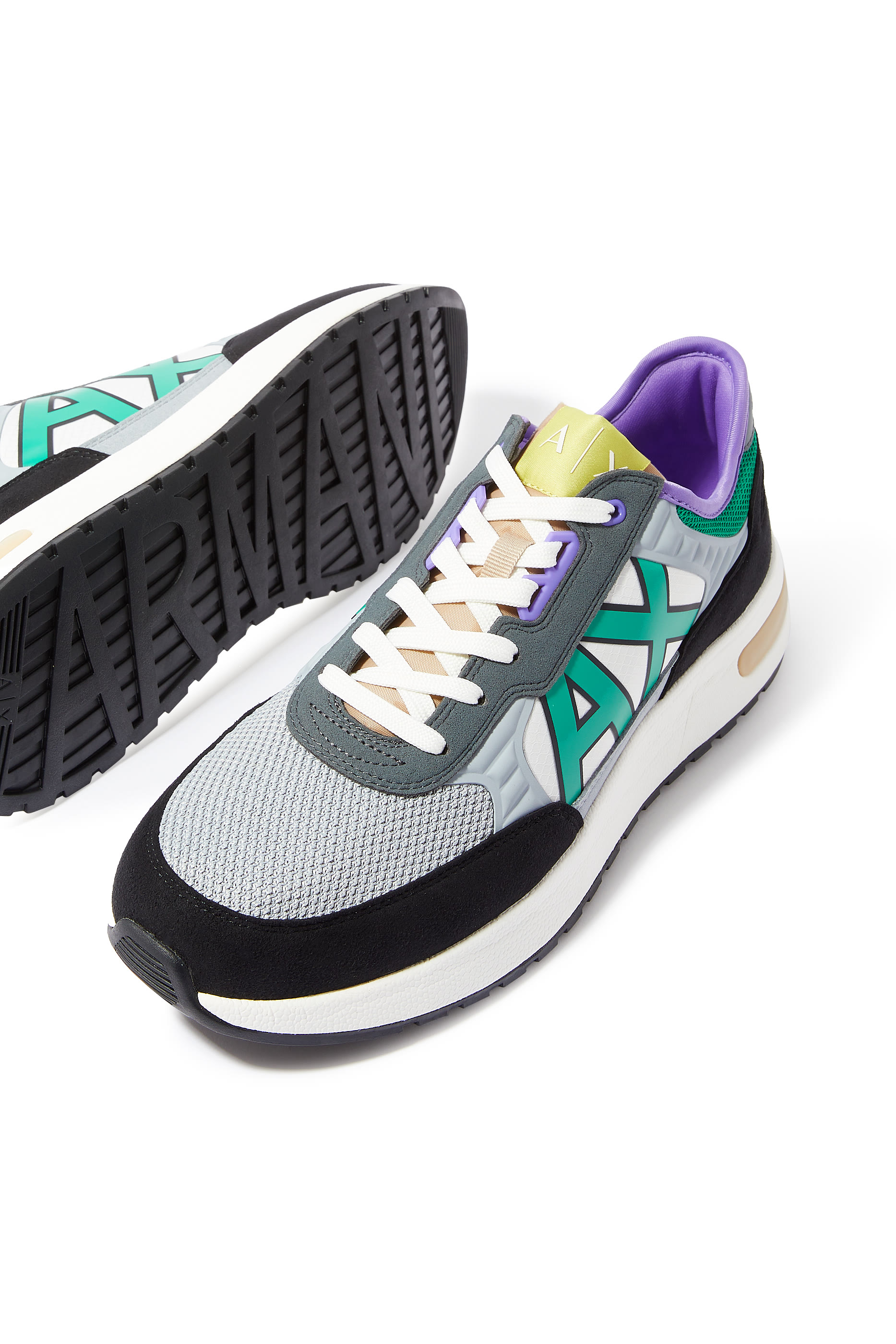 Lace Up 3D AX Logo Sneakers