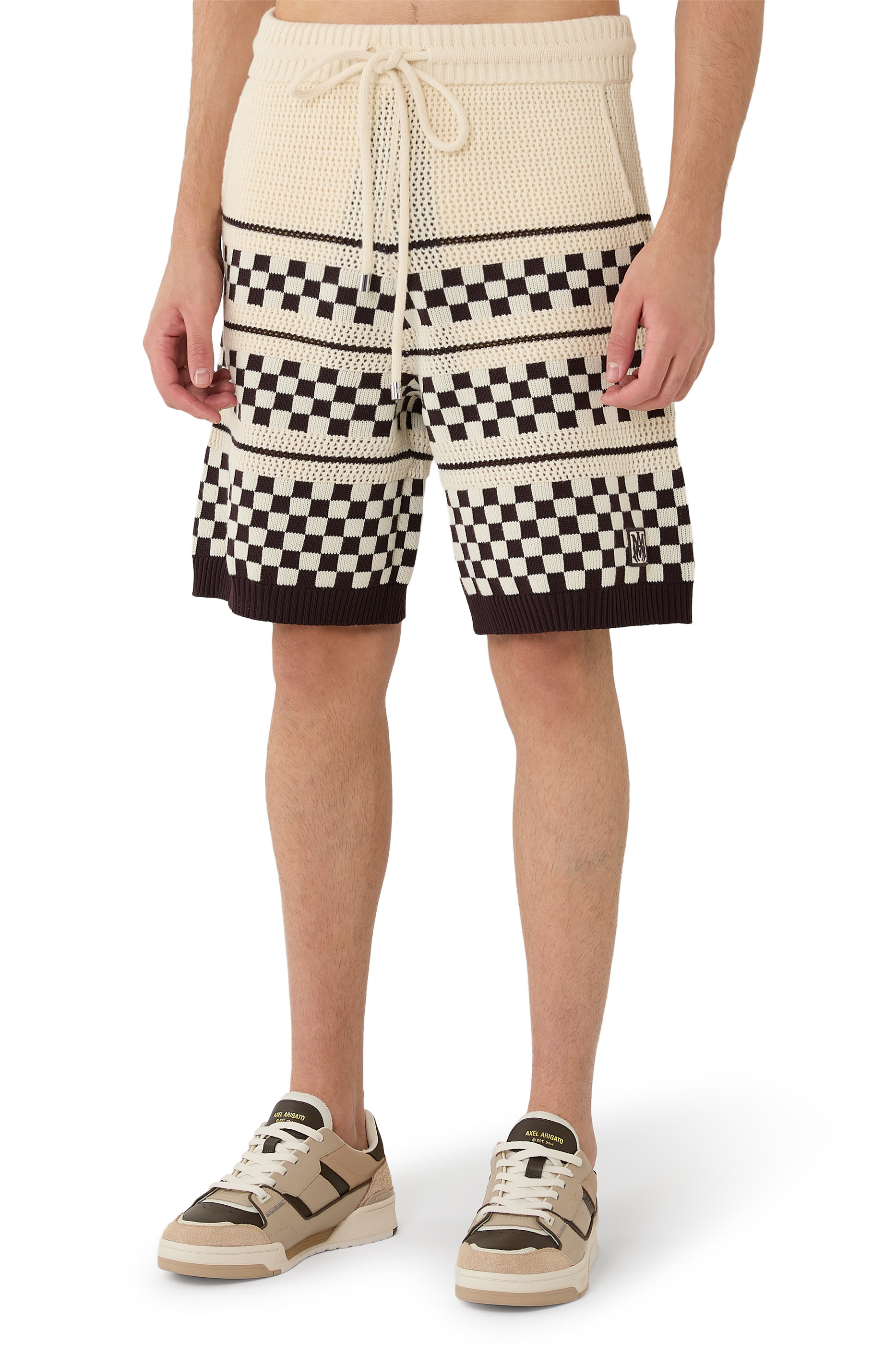 Checkered Mesh Shorts